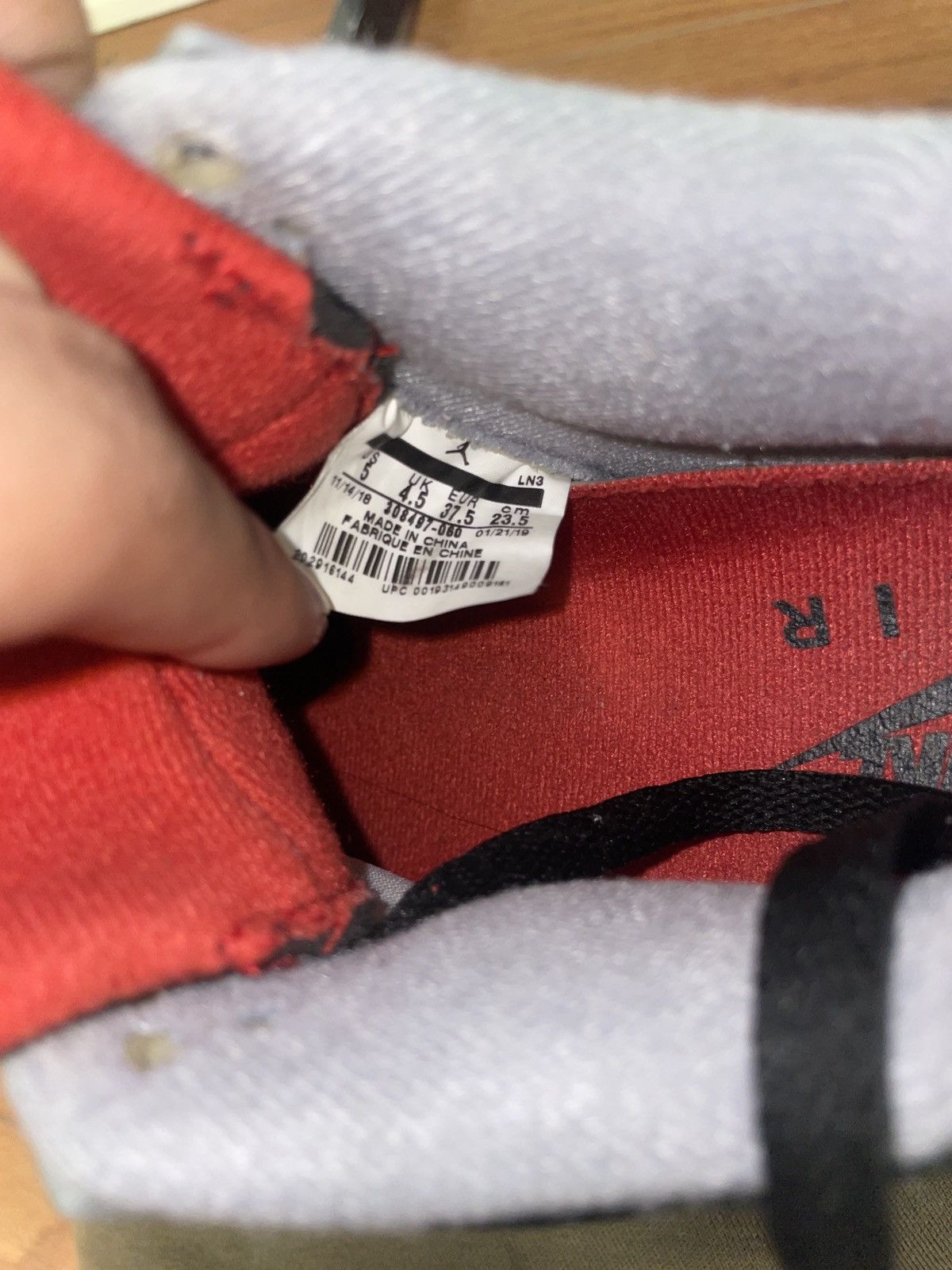 Jordan Brand × Nike Air Jordan 4 Bred 2019 Size US 6.5 / IT 36.5 - 6 Thumbnail