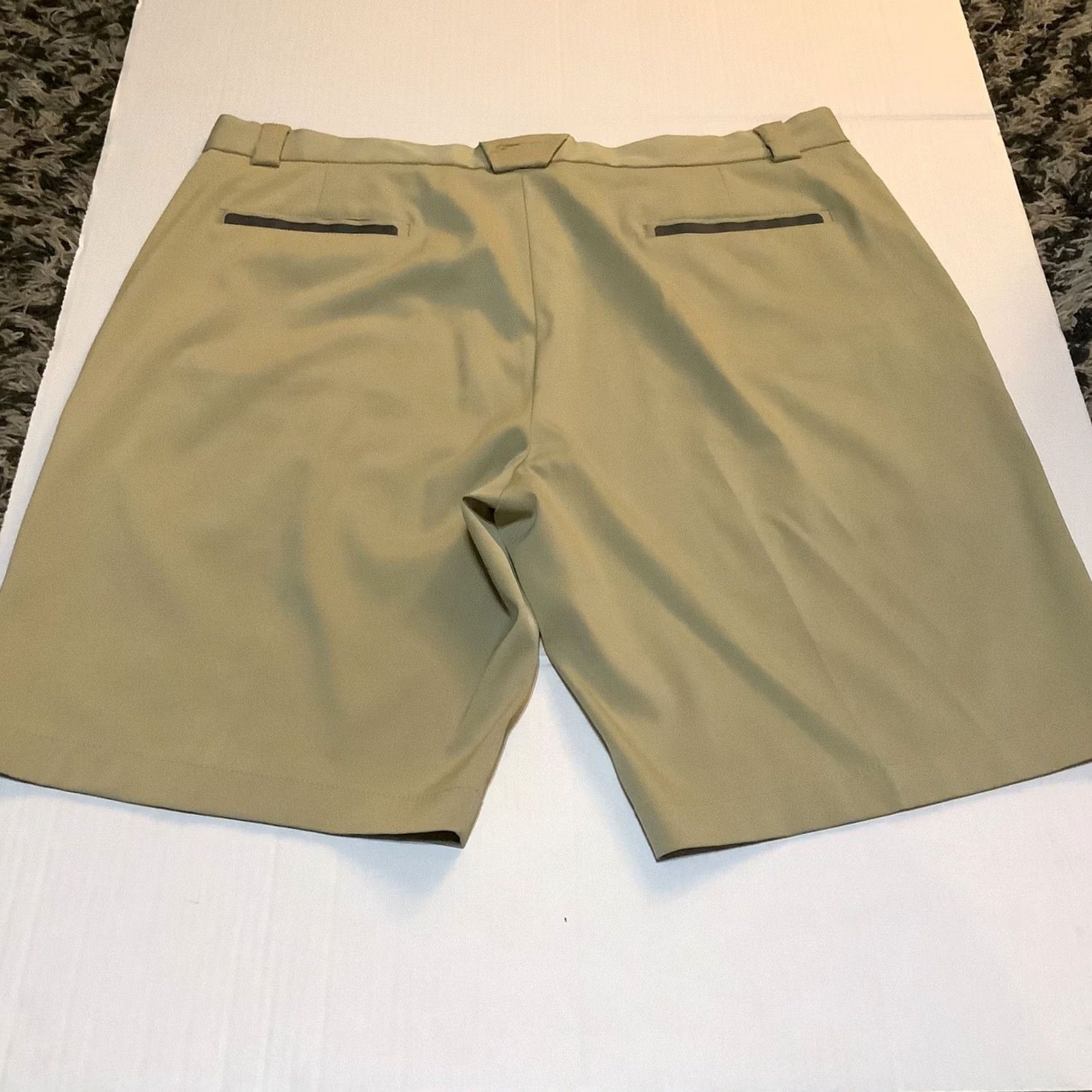 Vintage Slazenger Mens Golf Shorts Khaki 38 Slazenger Regular Flat Front Chino 10in Inseam Men Size US 38 / EU 54 - 4 Thumbnail