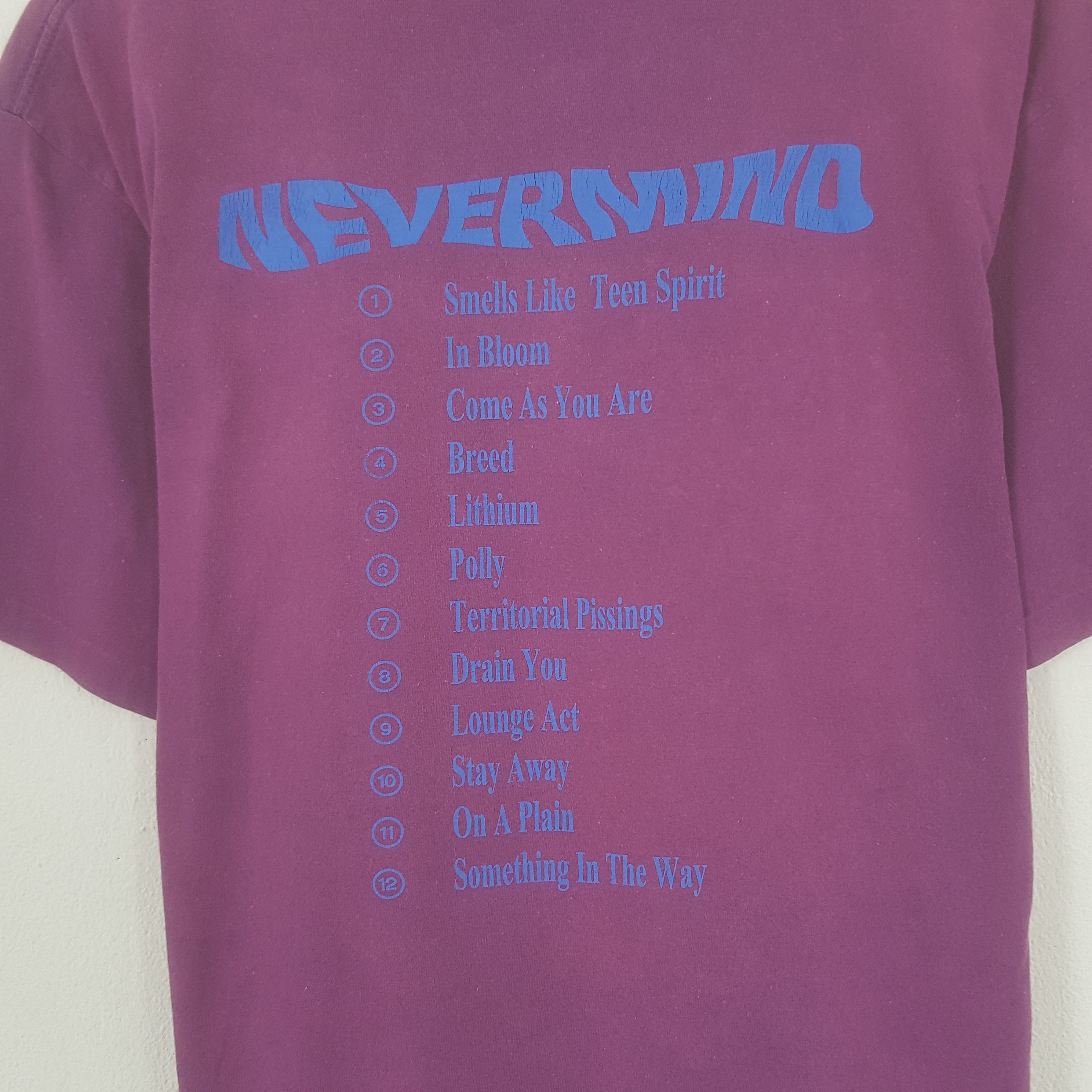 Band Tees × Nirvana × Vintage Vintage Nirvana Nevermind American Rock Band Tshirt Size US L / EU 52-54 / 3 - 4 Thumbnail