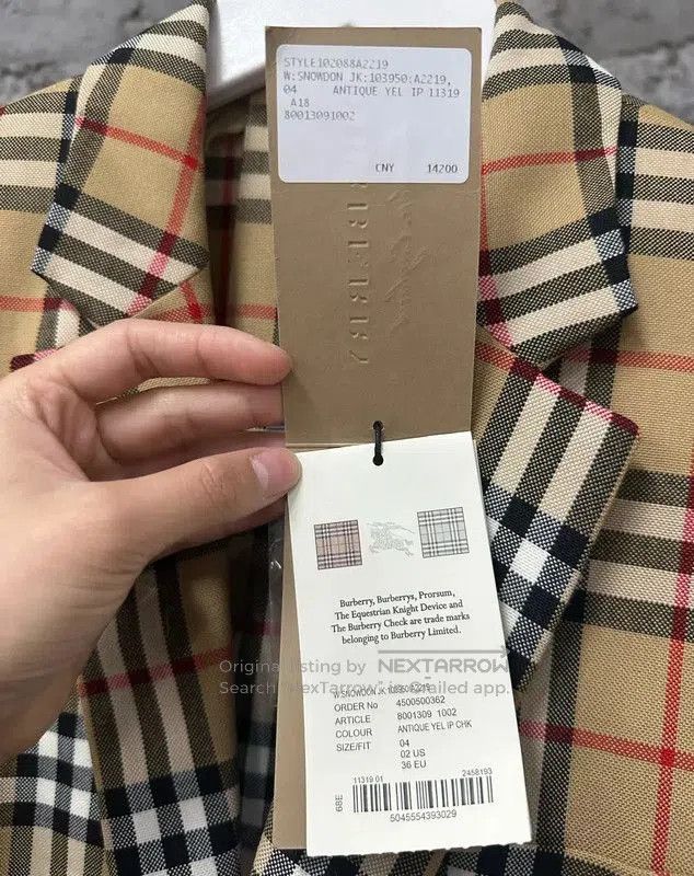 Burberry Burberry Plaid Long Sleeve Jacket for Men. Size US M / EU 48-50 / 2 - 7 Thumbnail