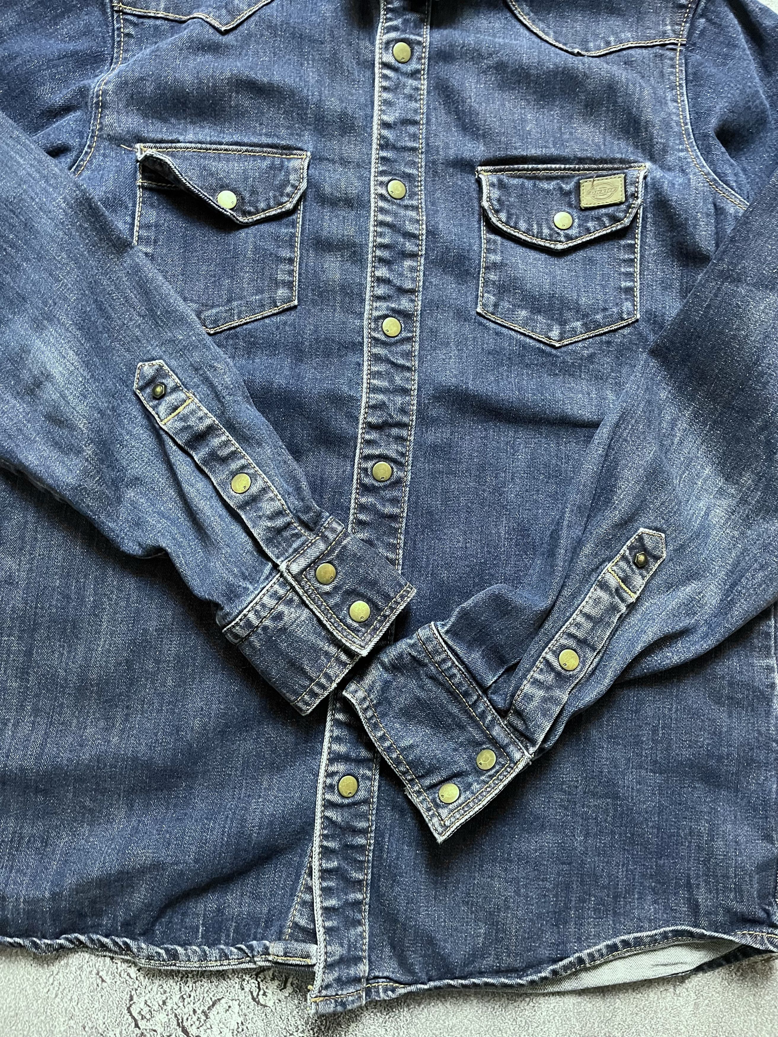 Dickies Vintage Denim Overshirt Dickies Big Logo Striped Mens M Size US M / EU 48-50 / 2 - 4 Thumbnail