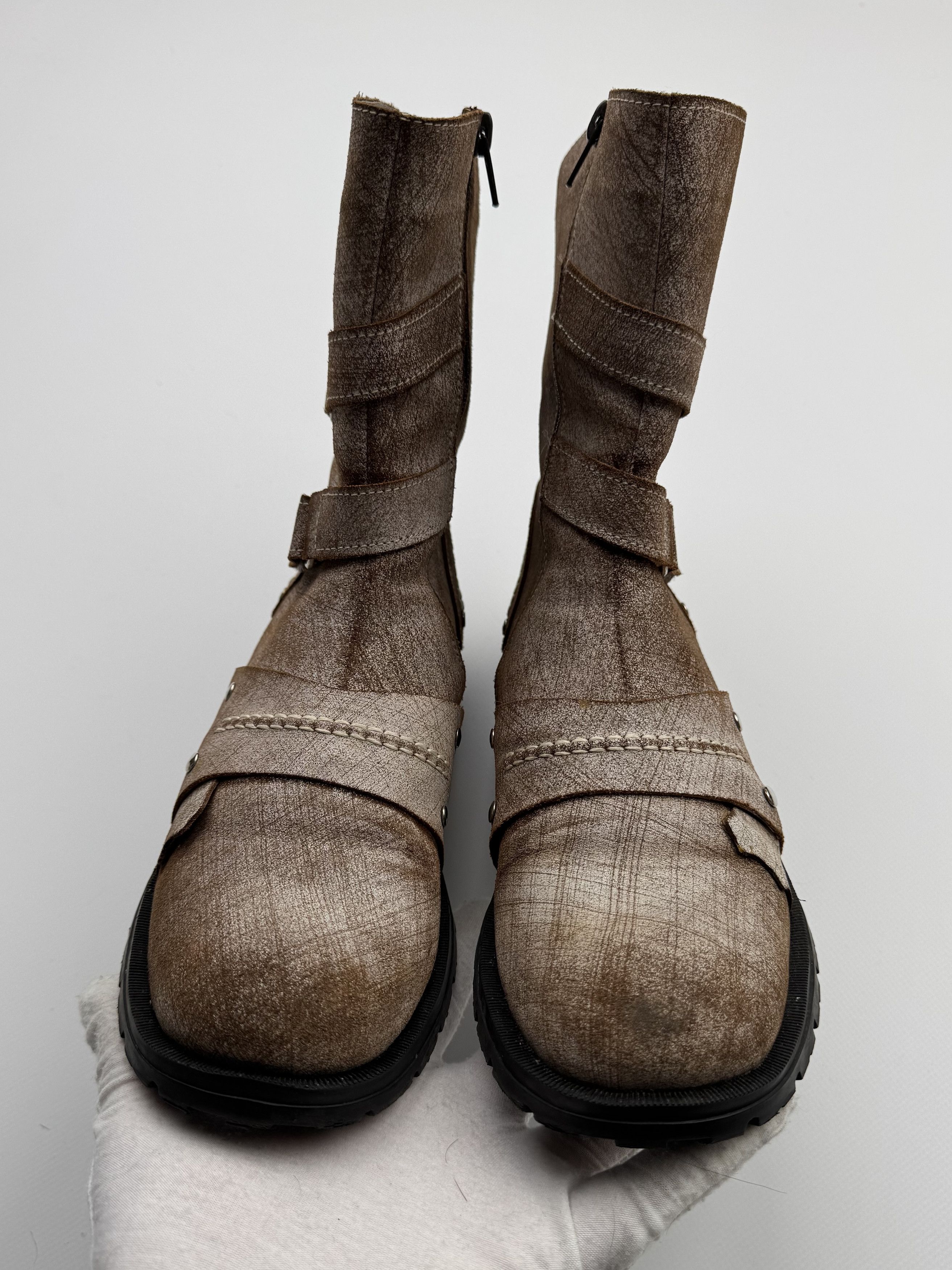Other Vintage Faded Leather Straps Boots B172(V374)E2 Size US 8 / IT 38 - 4 Thumbnail