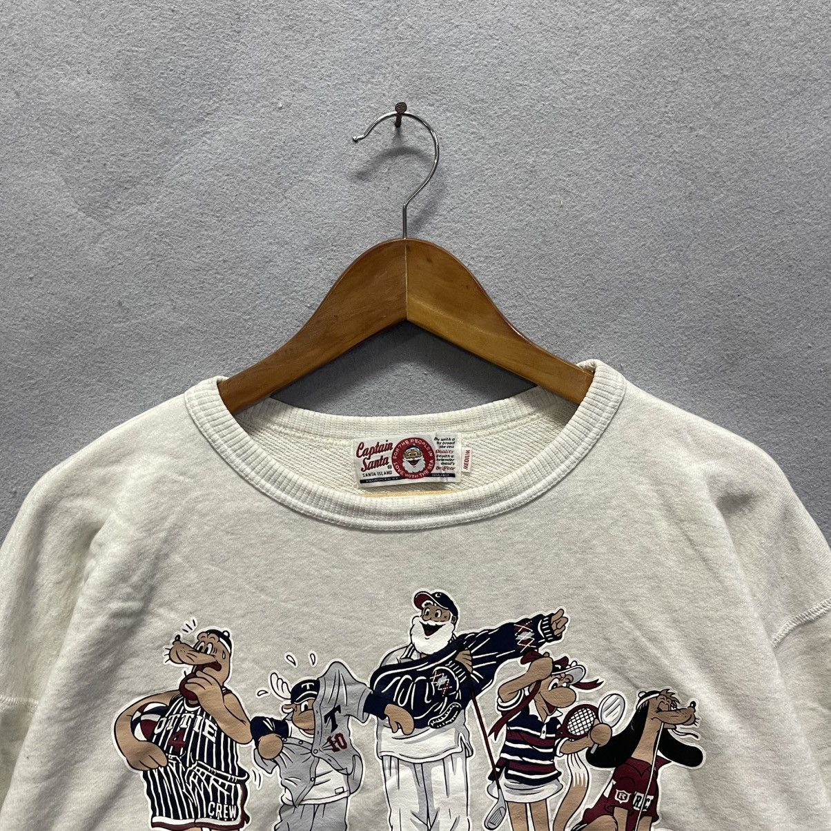 Vintage 90s Captain Santa Sports Club Crewneck (Japan) Size US M / EU 48-50 / 2 - 2 Thumbnail