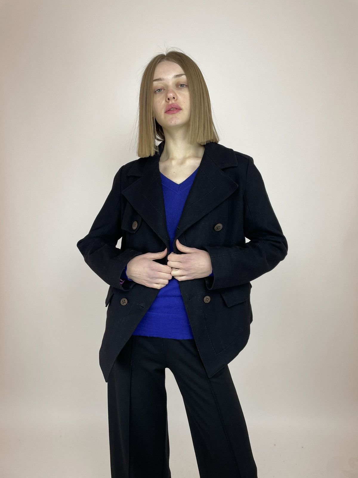 Hugo Boss Hugo Boss Wool coat Double-breasted Women’s size 40 Size S / US 4 / IT 40 - 7 Thumbnail