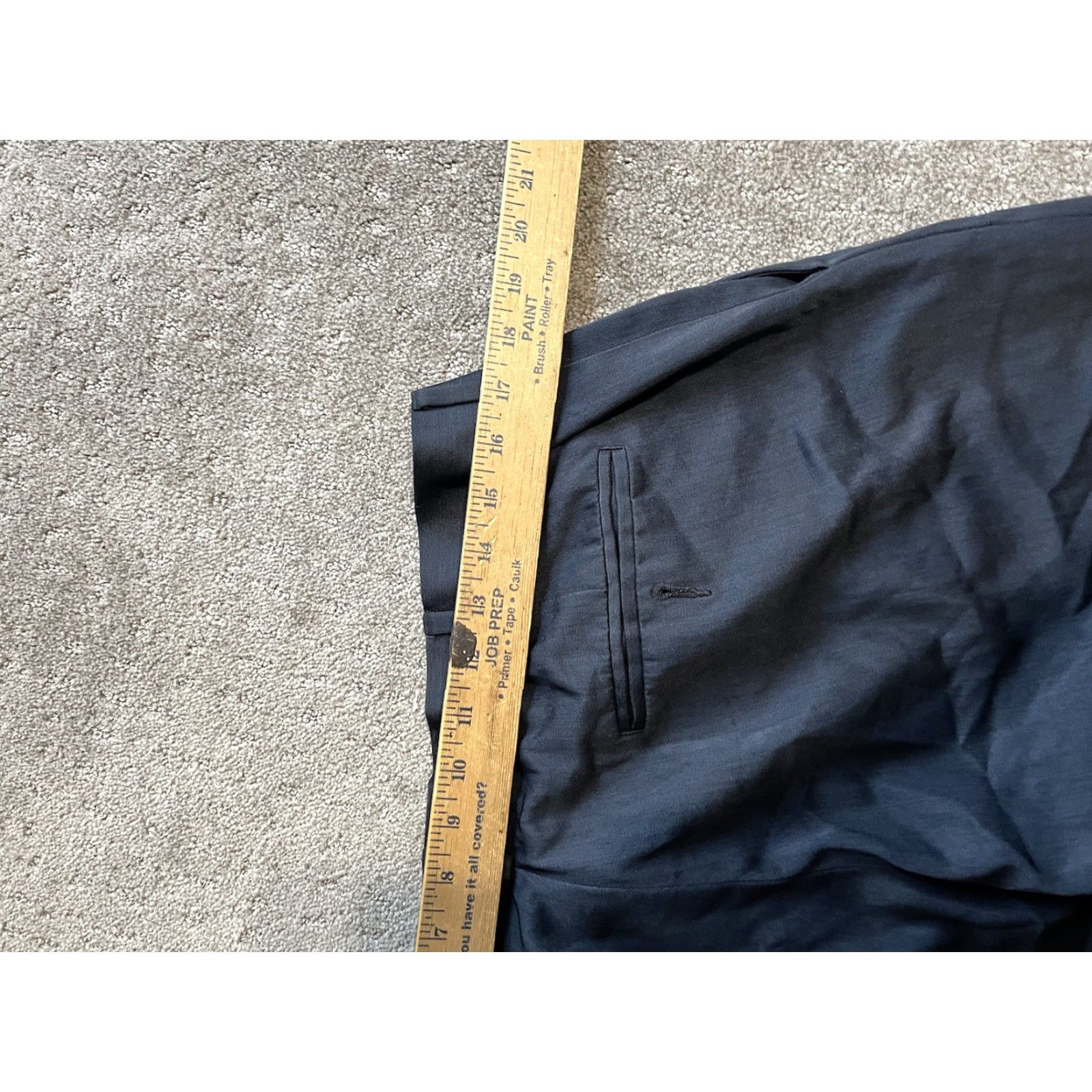 Perry Ellis Perry Ellis Portfolio Men’s Pants Slacks Navy Blue 34x28 Pleated Classic Fit Size US 34 / EU 50 - 6 Thumbnail