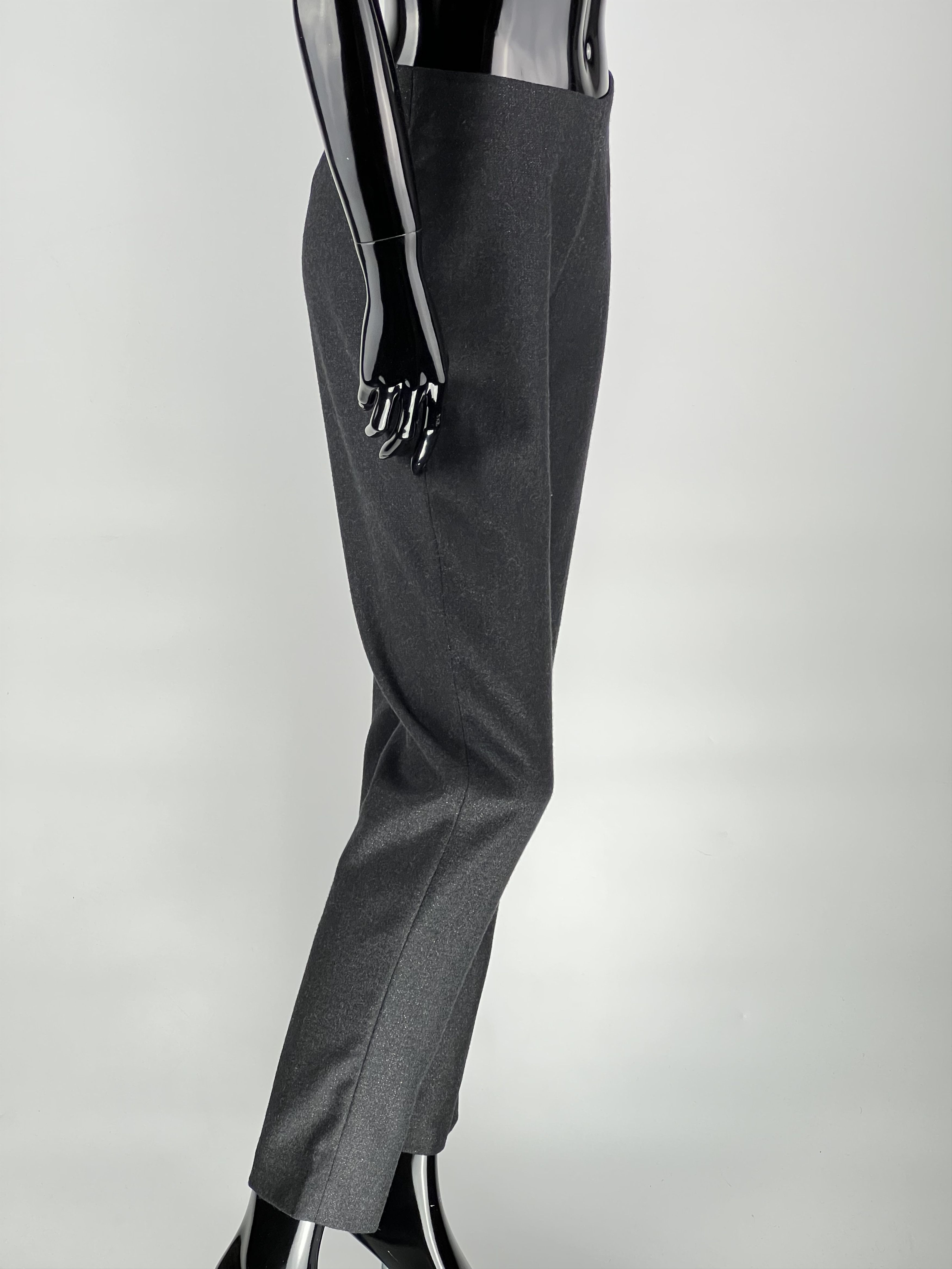 Brunello Cucinelli Brunello Cucinelli Womens Gray Wool Trousers Pants Size IT40 Size 27" / US 4 / IT 40 - 2 Thumbnail