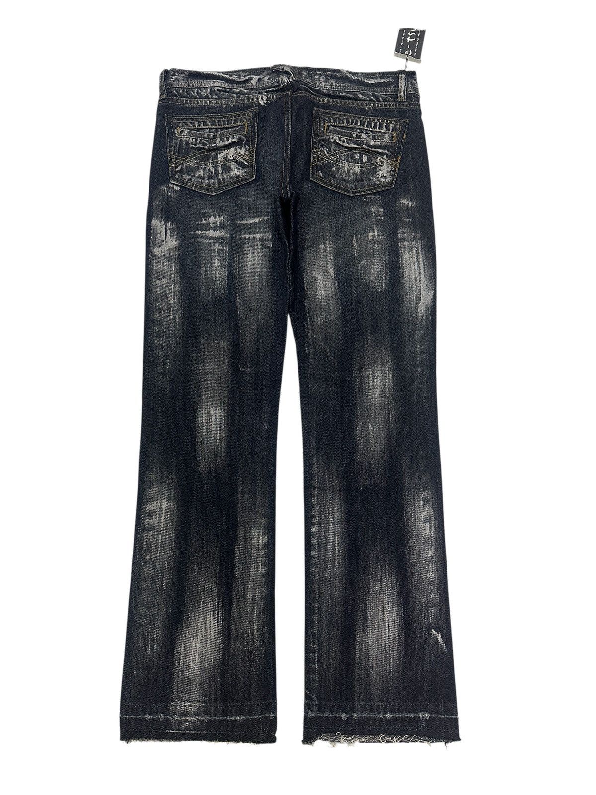 Japanese Brand Japanese BA-TSU Paint Splitter Jeans Size US 30 / EU 46 - 2 Thumbnail