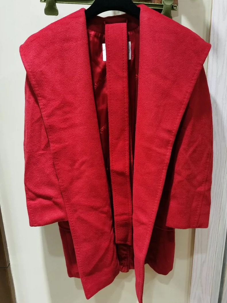 Max Mara Max Mara Classic Camel Rialto Red Water Ripple Coat Size M / US 6-8 / IT 42-44 - 1 Thumbnail