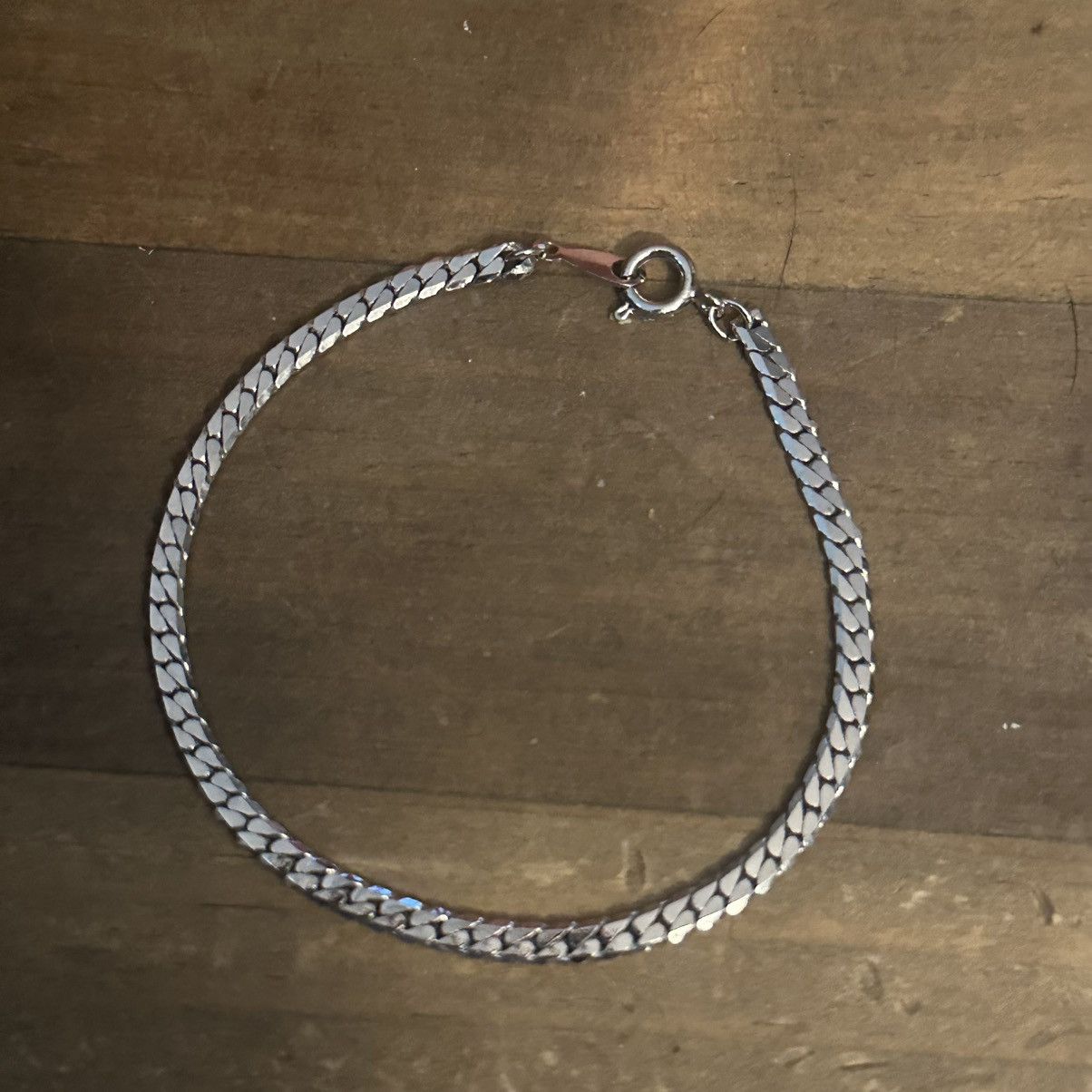 Vintage Vintage silver tone serpentine chain bracelet Size ONE SIZE - 4 Thumbnail