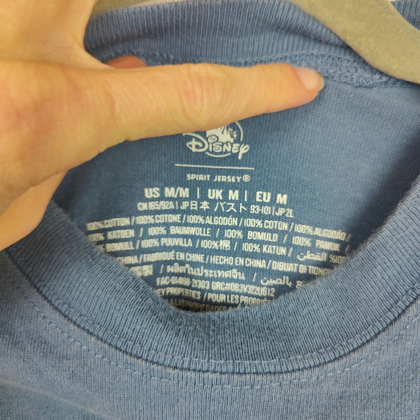 Disney Disney Spirit Jersey Size Medium Blue Golf Holo Foil Mickey Size US M / EU 48-50 / 2 - 3 Thumbnail