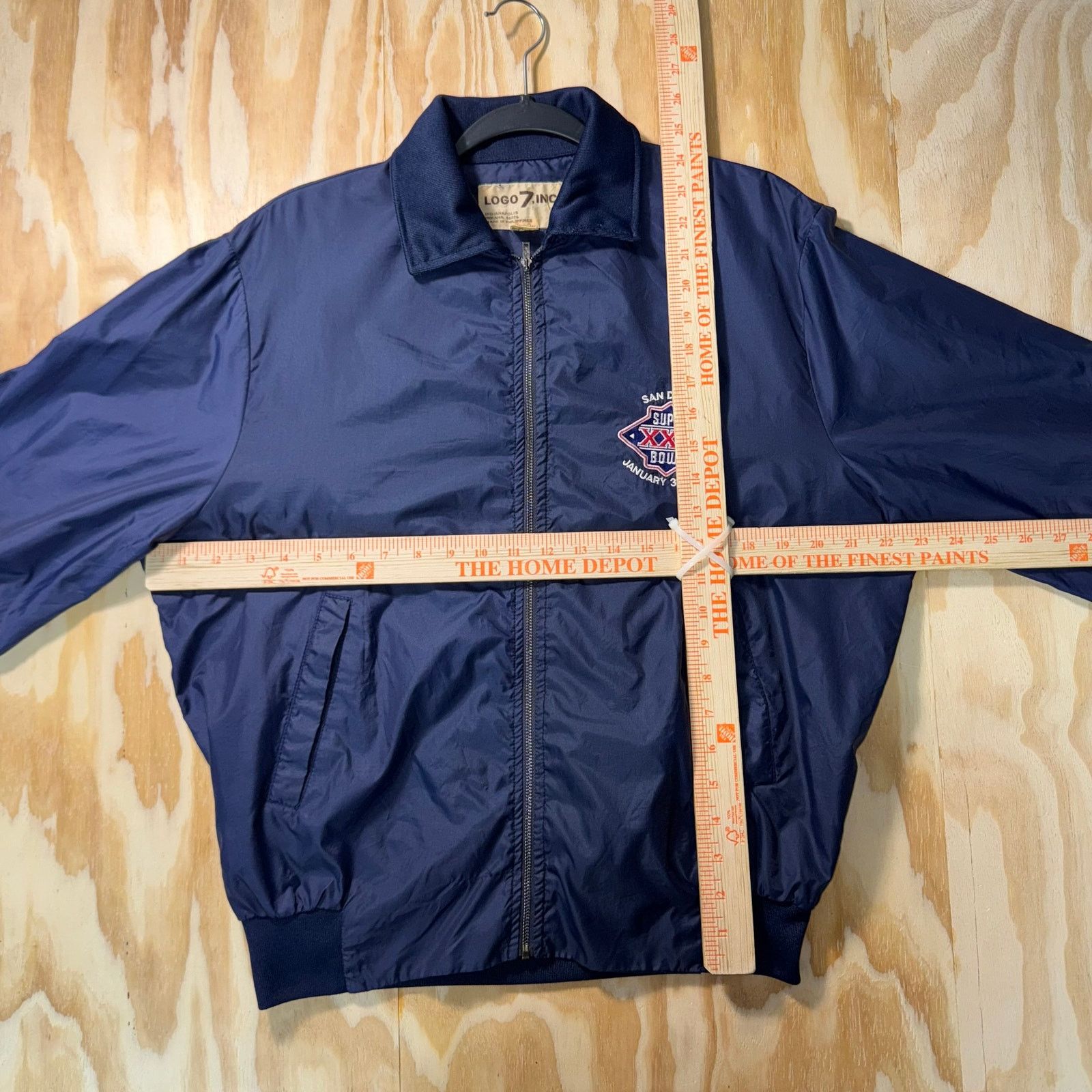 Logo 7 Vintage Y2K Super Bowl XXII San Diego 1980s nfl windbreaker Size US L / EU 52-54 / 3 - 4 Thumbnail