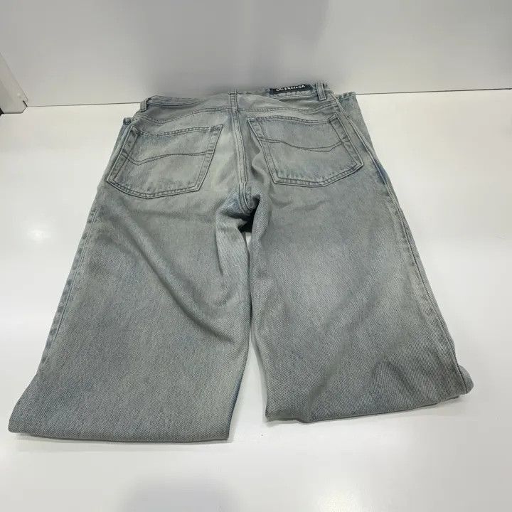 Balenciaga Balenciaga FW23 Distressed Flared Denim Jeans 0079-2507 Size US 26 / EU 42 - 7 Thumbnail
