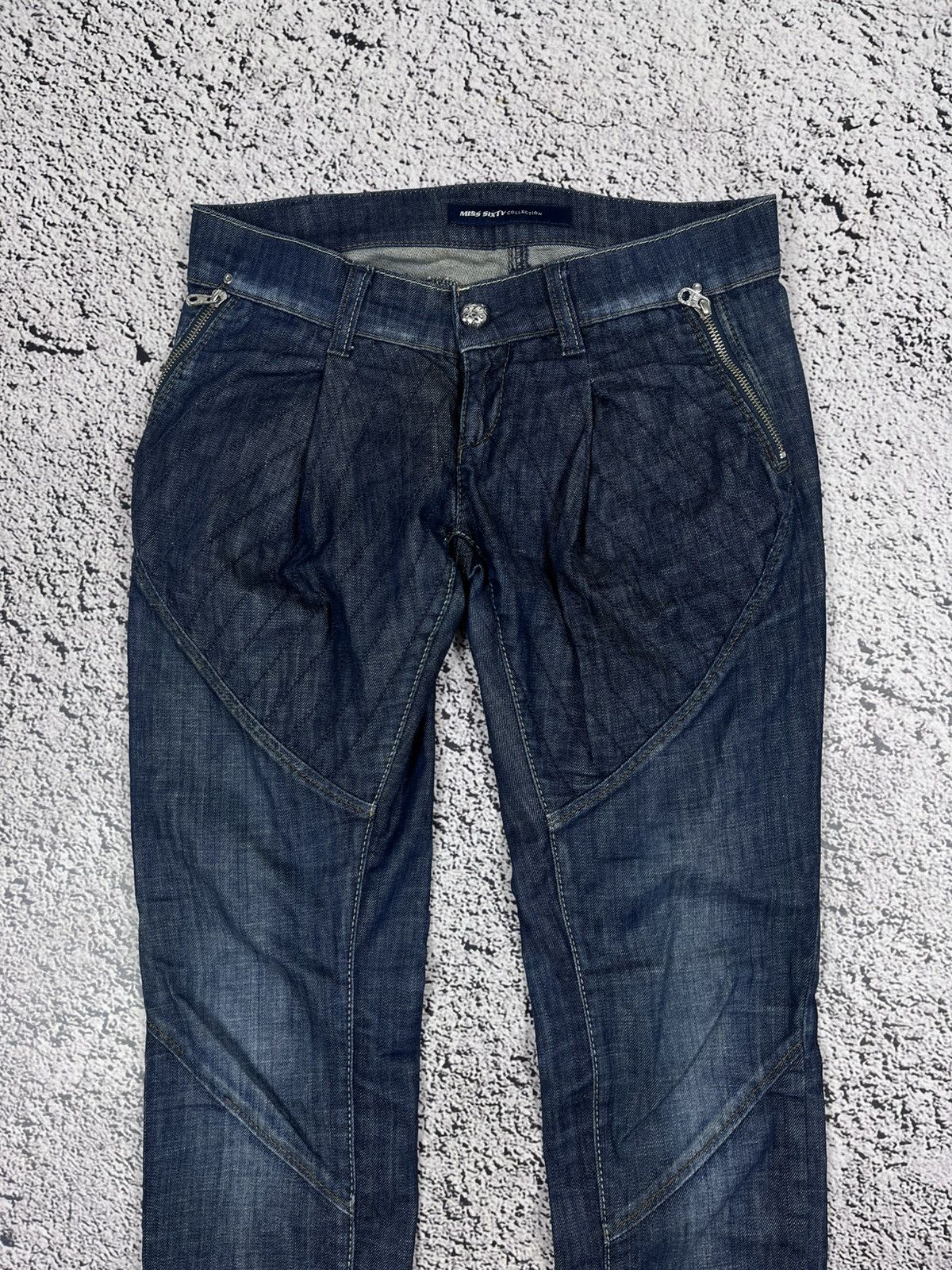Miss Sixty Vintage Miss Sixty Pleated AvantGarde Jeans pants japanese Size 27" / US 4 / IT 40 - 3 Thumbnail