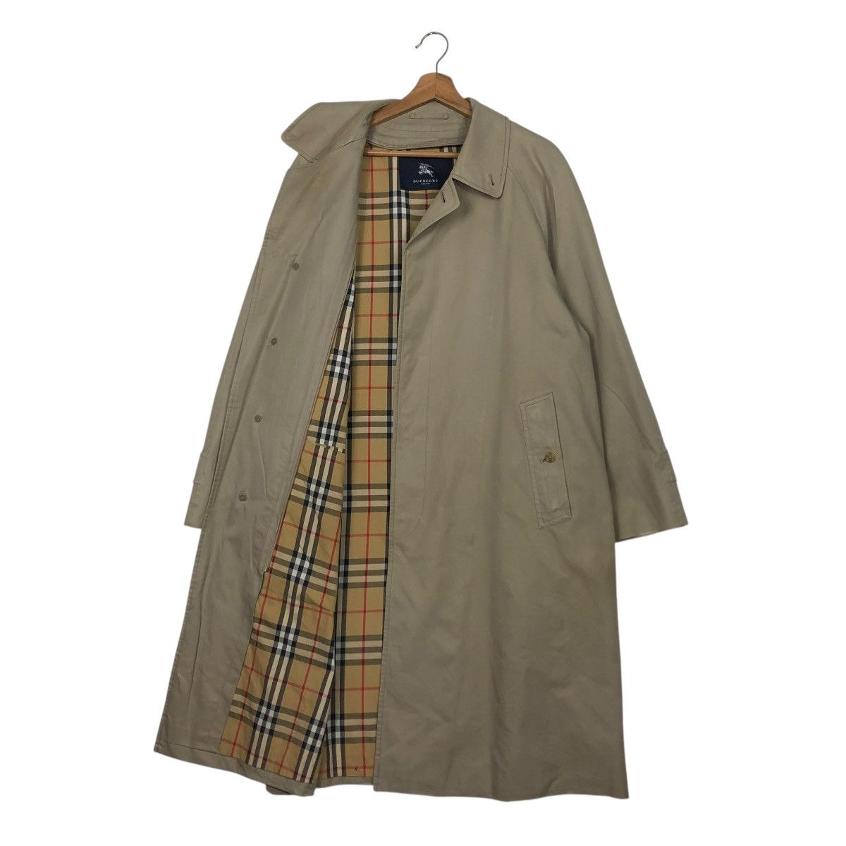 Burberry 🔥VINTAGE LONG JACKET TRENCH COAT BURBERRY LONDON NOVA CHECK Size US M / EU 48-50 / 2 - 1 Thumbnail
