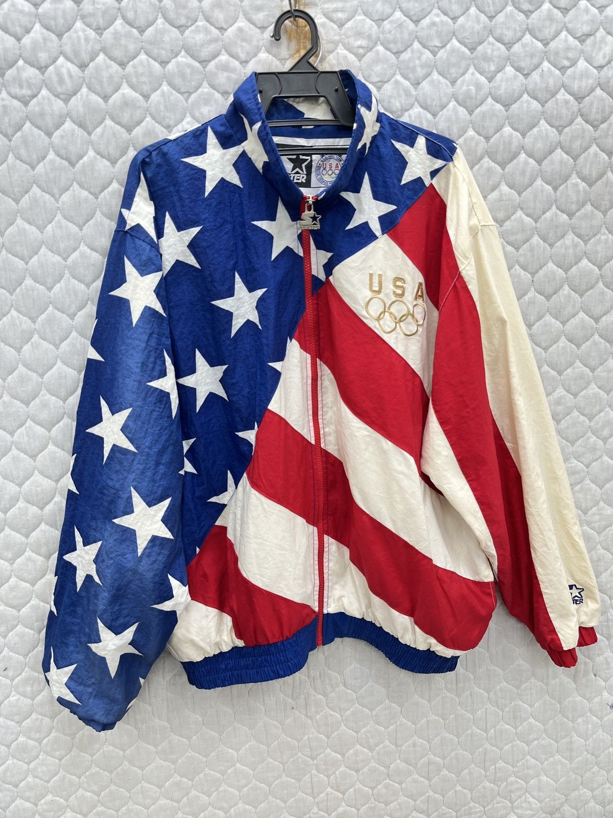 Starter 🔥🔥🔥STEALS VTG STARTER USA OLYMPIC OVP JACKET Size US L / EU 52-54 / 3 - 3 Thumbnail