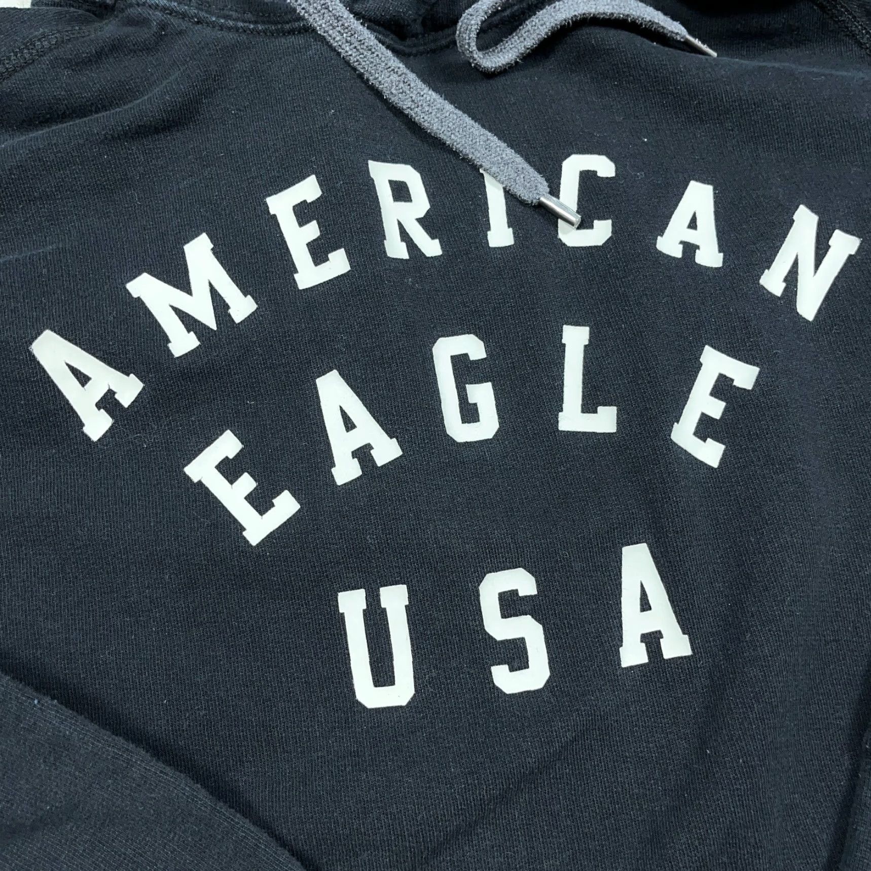 American Eagle Outfitters VINTAGE American Eagle Outfitters Hoodie Men Large Black Sweatshirt Spellout Pullover Retro USA Y2K Size US L / EU 52-54 / 3 - 4 Thumbnail