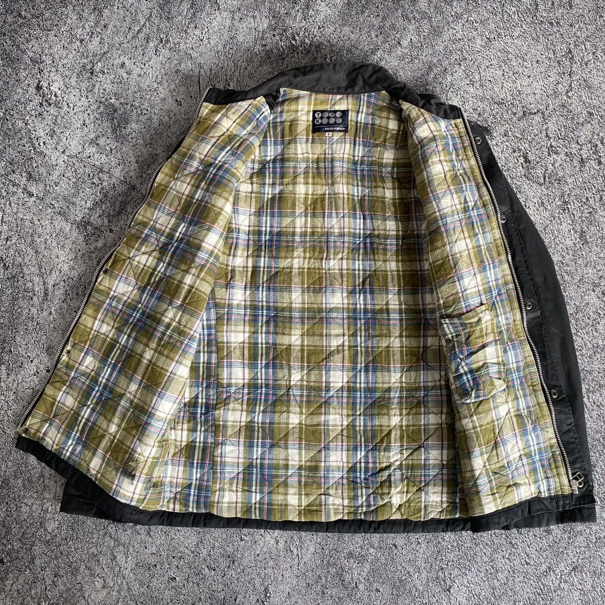 Takahiromiyashita The Soloist. × Takashi Murakami × Takeo Kikuchi Takeo Kikuchi Canvas Plaid Inner Parka Jacket Size US L / EU 52-54 / 3 - 3 Thumbnail