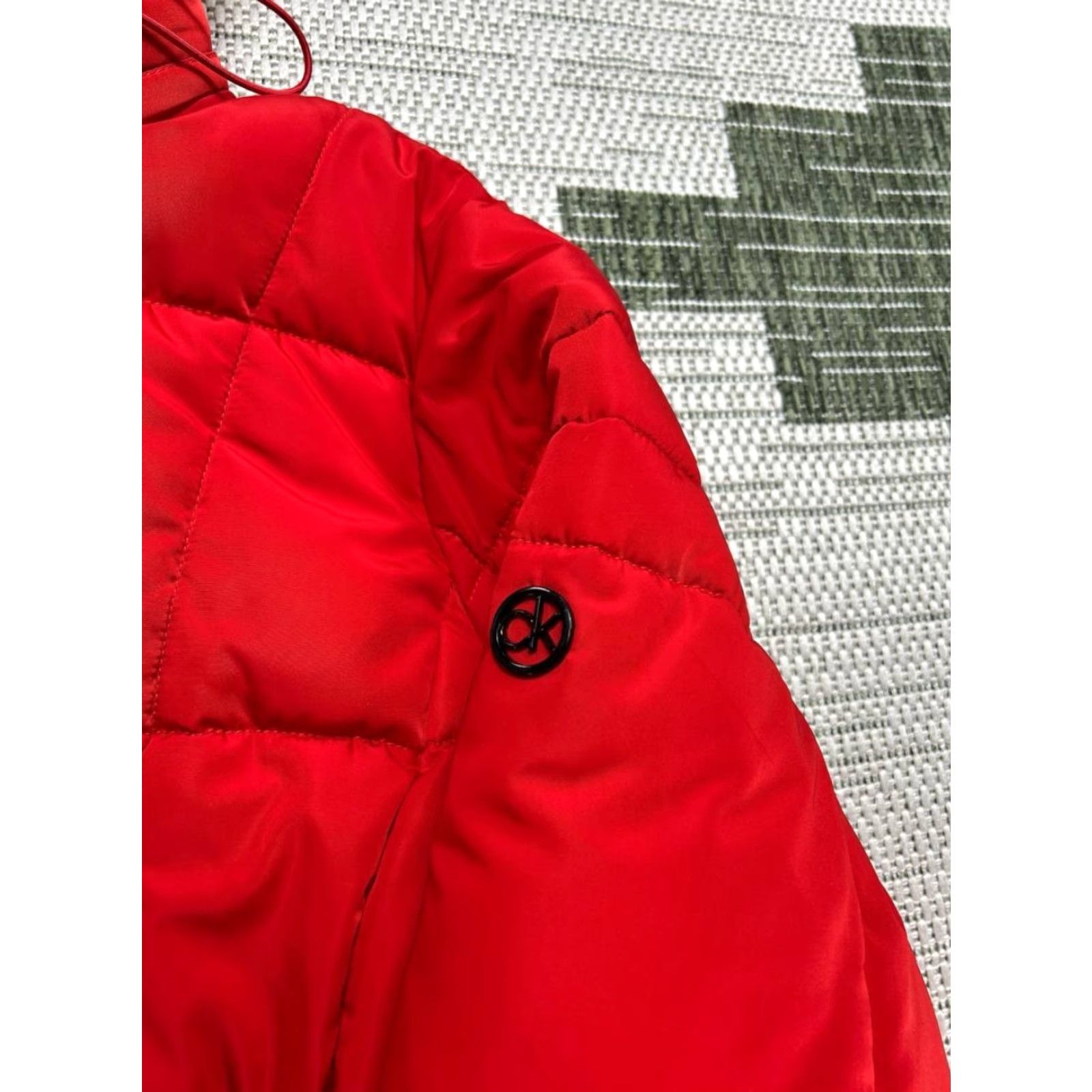 Calvin Klein Calvin Klein Jacket Womens 1X Red Insulated Full Zip Puffer Shirt Size XL / US 12-14 / IT 48-50 - 3 Thumbnail