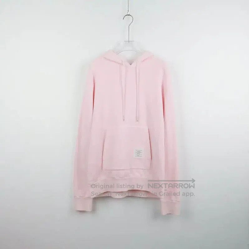 Thom Browne Thom Browne Pink Cotton Men's Hoodie . Size US XXS / EU 40 - 1 Thumbnail