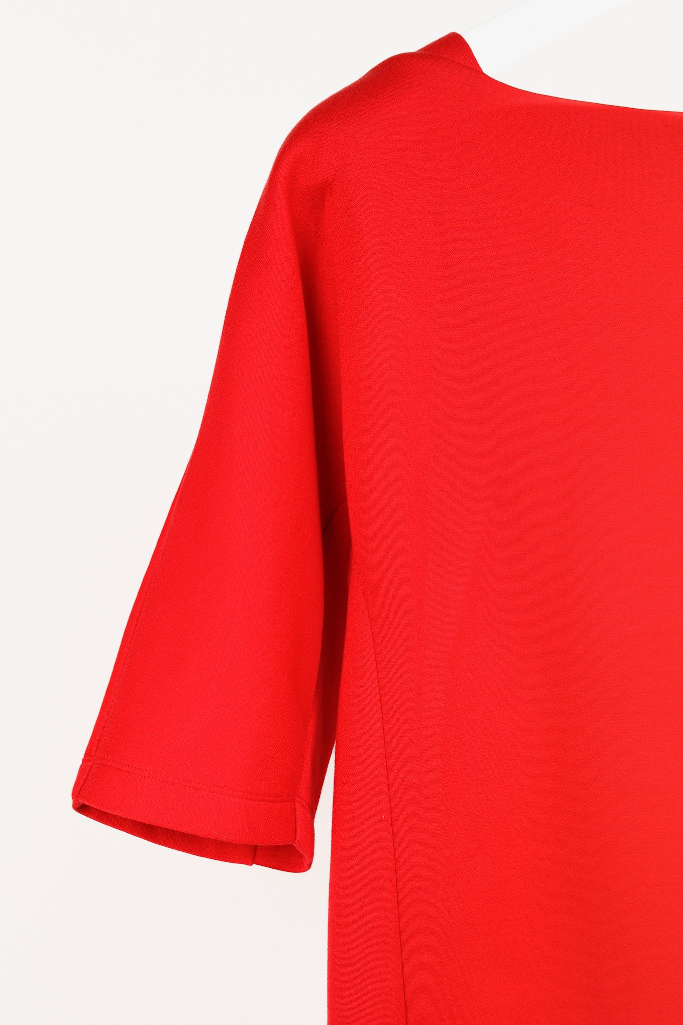 Marni Marni Red Knit Asymmetrical Midi Dress Size S / US 4 / IT 40 - 5 Thumbnail