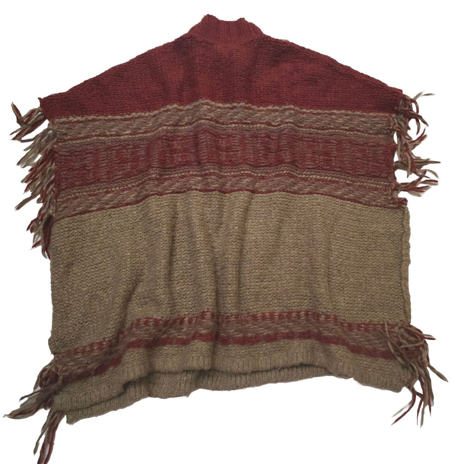 Free People Free People Labyrinth Wool Angora Blend Knit Poncho sweater Size XS / US 0-2 / IT 36-38 - 4 Thumbnail