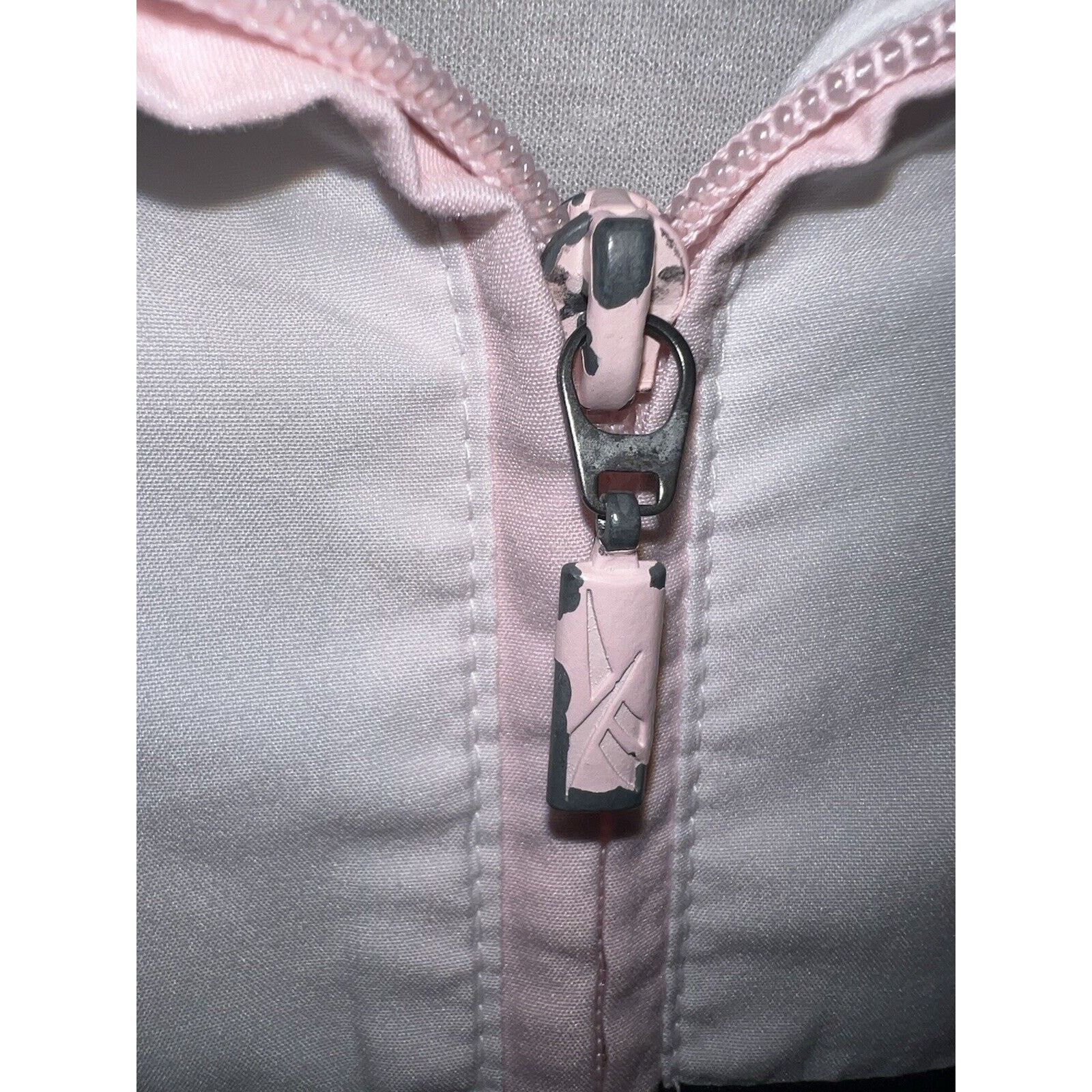 Reebok Vintage Reebok Windbreaker Jacket Womens Pink White Zip XL Size XL / US 12-14 / IT 48-50 - 8 Thumbnail