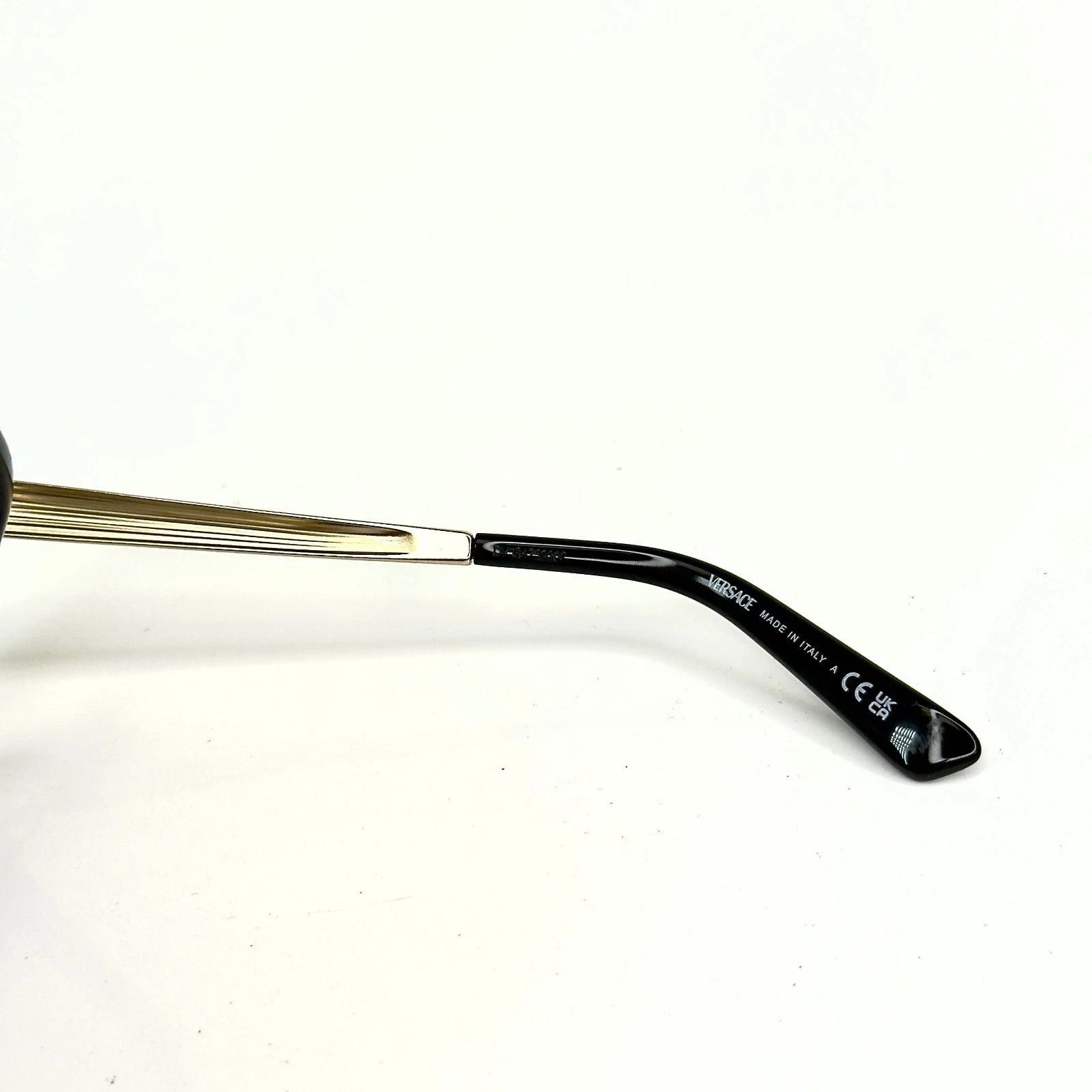 Versace VERSACE VE2182 GLAM Stud Medusa Head 2182 Brown Sunglasses Size ONE SIZE - 7 Thumbnail