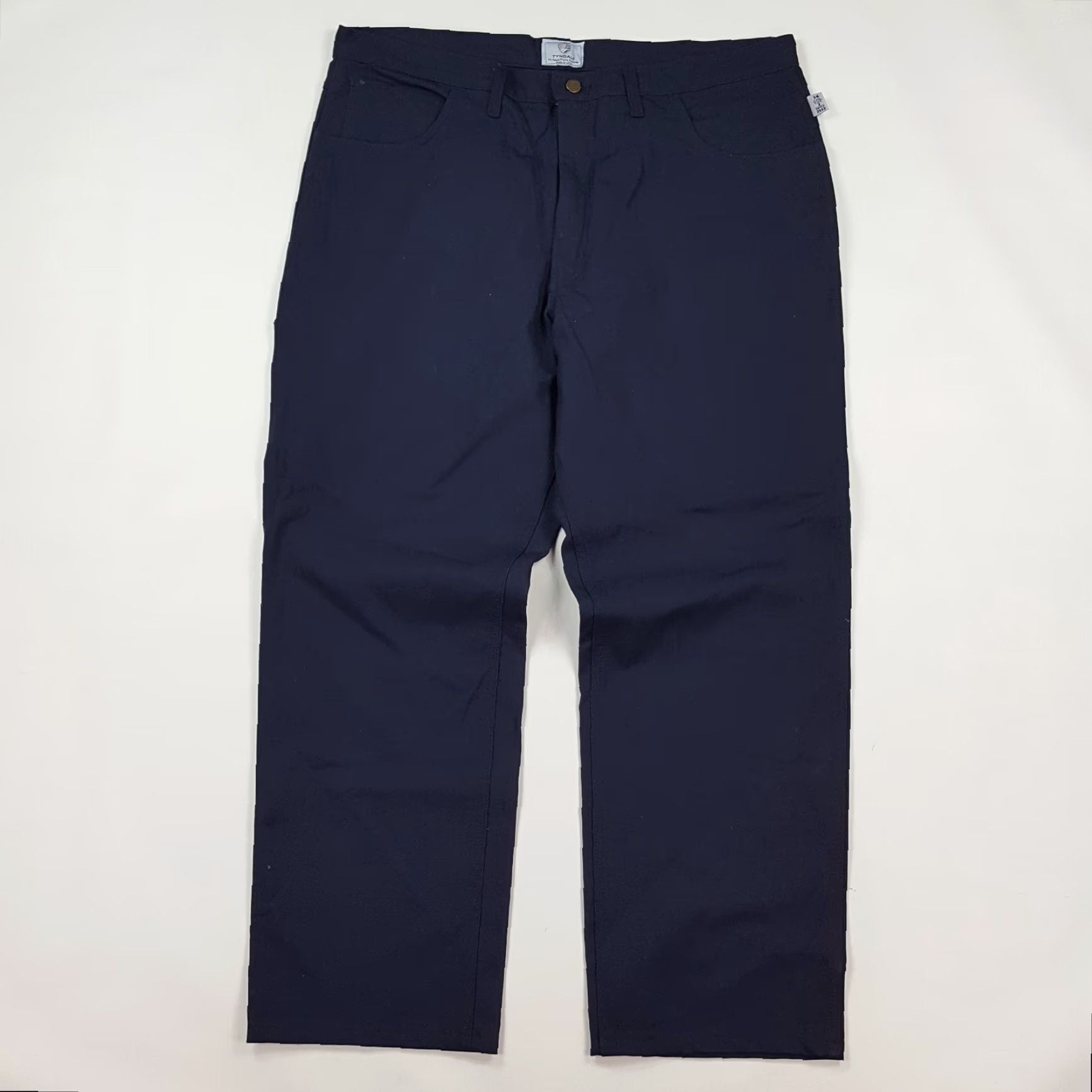 Vintage Tyndale Arc Rated Flame Resistant Mens Pants 42x32 Straight Leg Jeans Workwear Blue 2112 Size US 42 / EU 58 - 3 Thumbnail