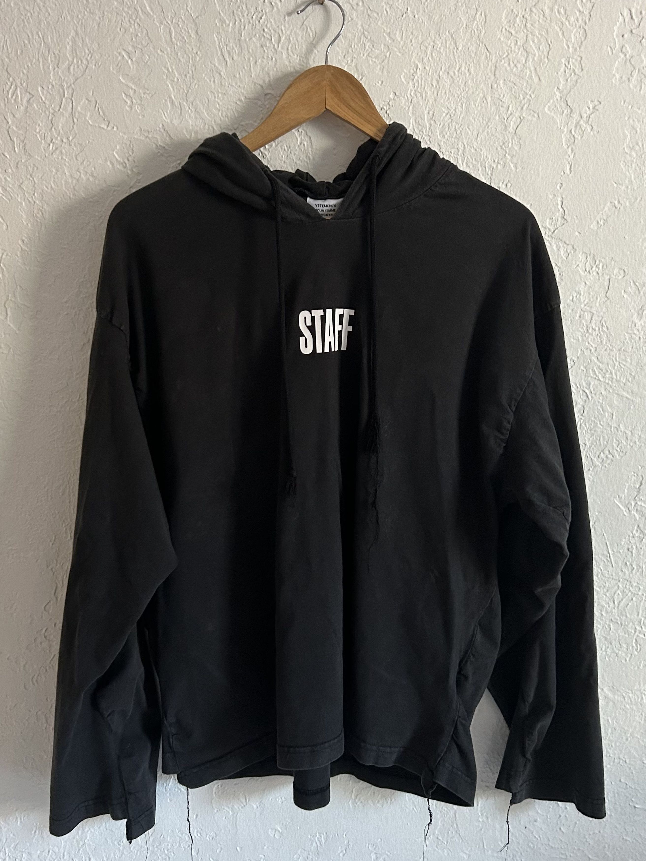 Vetements 2025 staff hoodie