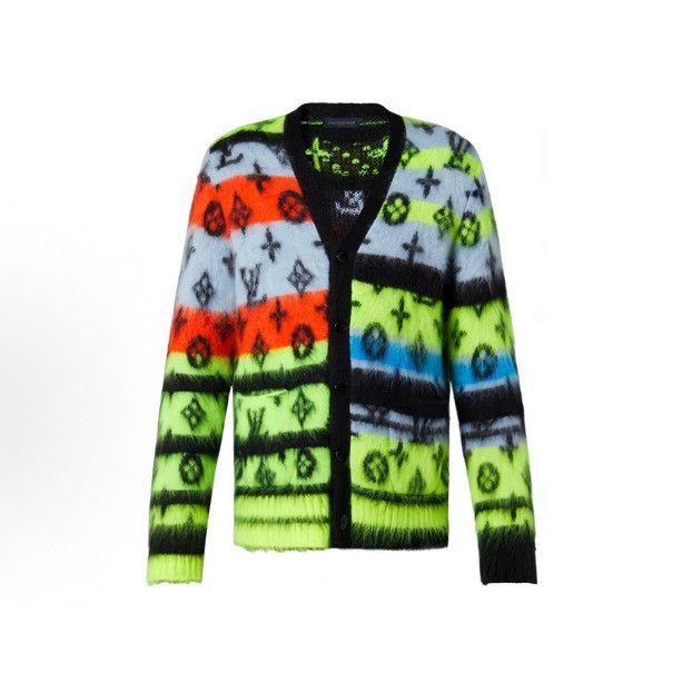 Louis Vuitton Louis Vuitton LV All-over Print Mohair Cardigan Size US XL / EU 56 / 4 - 1 Thumbnail