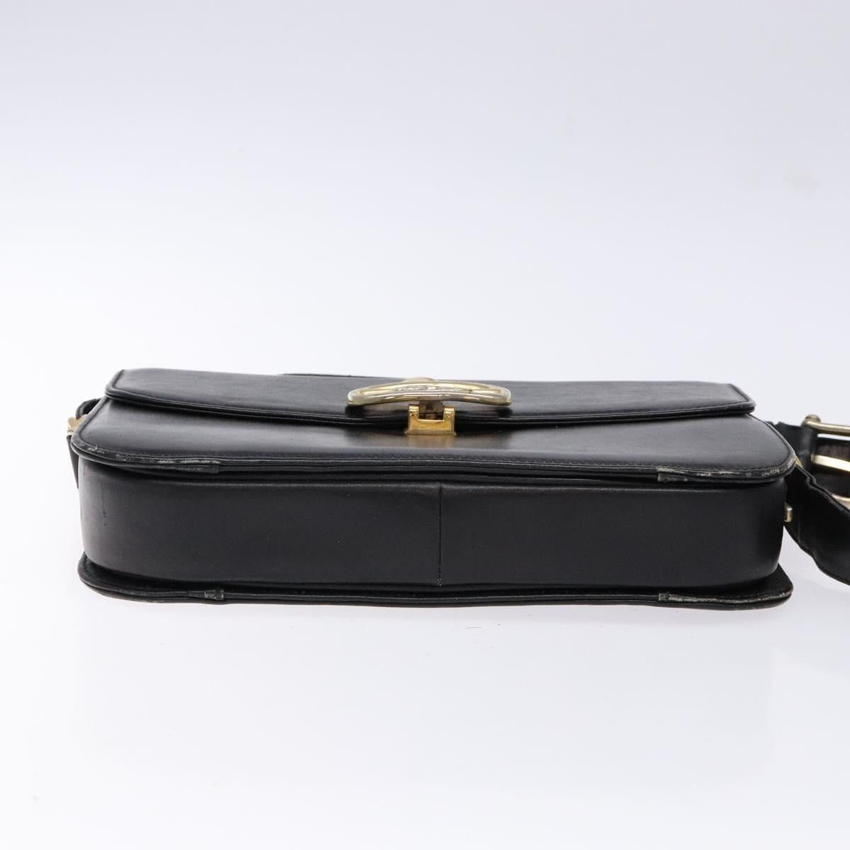 Celine CELINE Shoulder Bag Leather Black Gold Size ONE SIZE - 9 Thumbnail