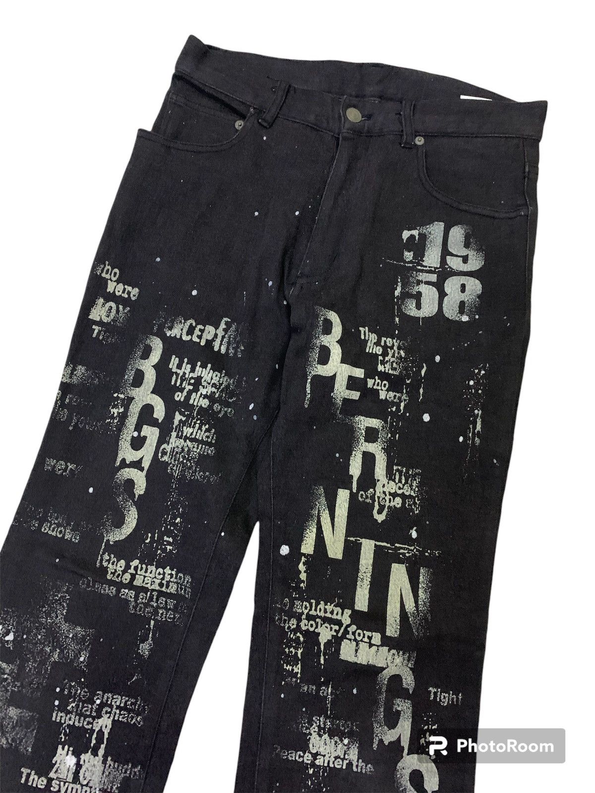 Hysteric Glamour Vintage Japanese Flare Bernings Sho Art Pant Size US 28 / EU 44 - 2 Thumbnail