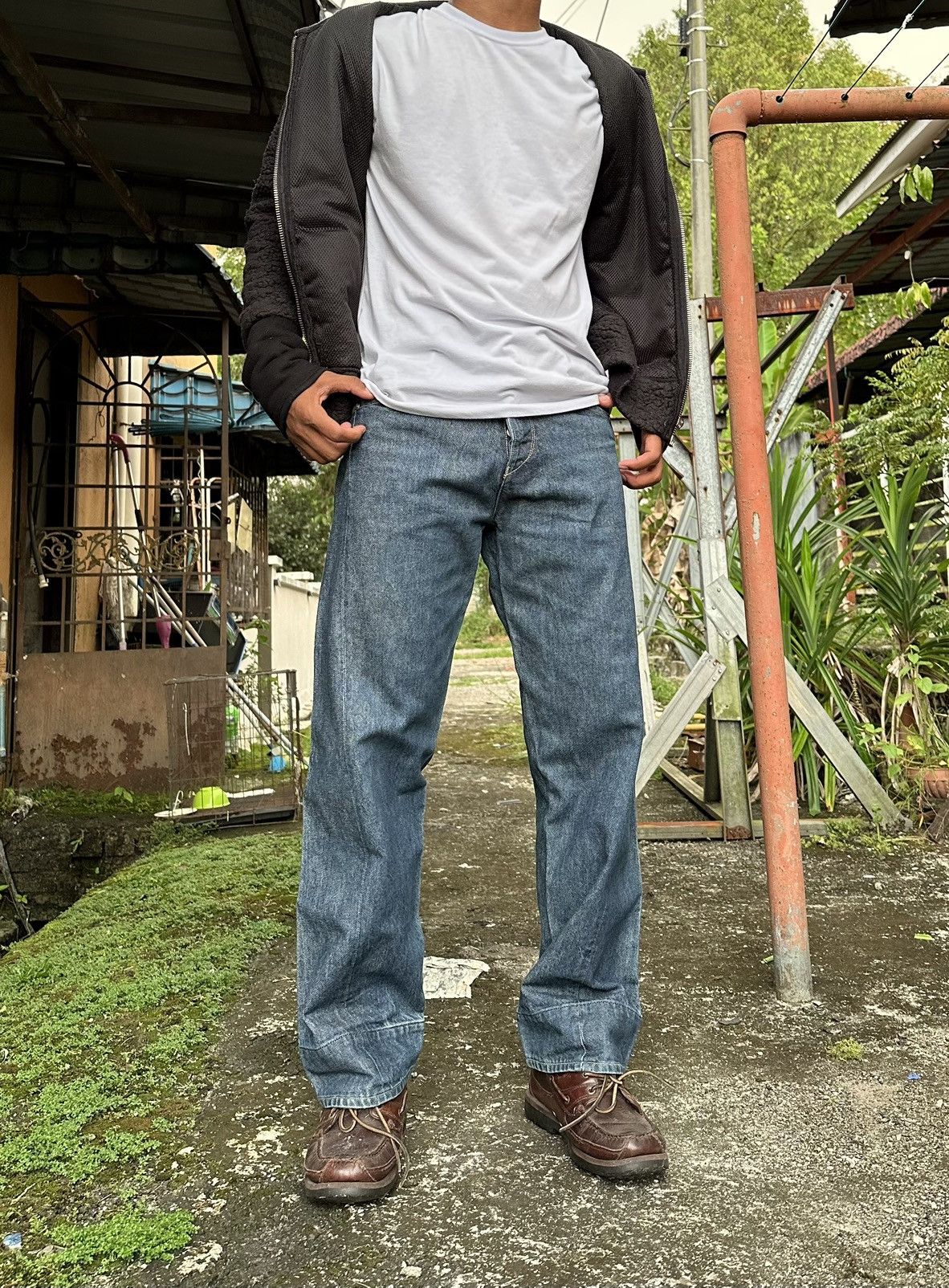 Levi's Vintage Clothing 👹Vintage Levis Engineered Jeans Loose Fit Jeans Size US 28 / EU 44 - 6 Thumbnail