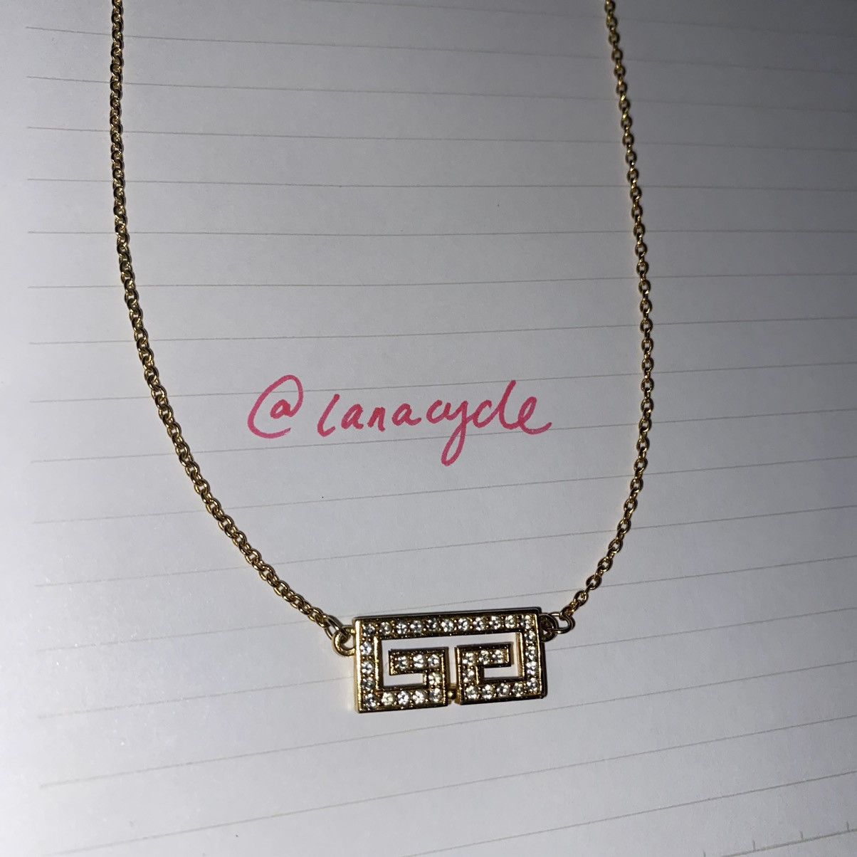 image of Vintage Givenchy Necklace Gold, Men's