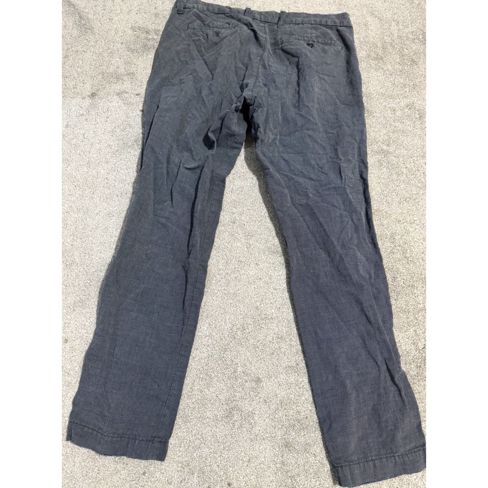Gap Gap Slim Chino Pants 31x30 Gray Solid Casual Mens Size US 31 - 3 Thumbnail