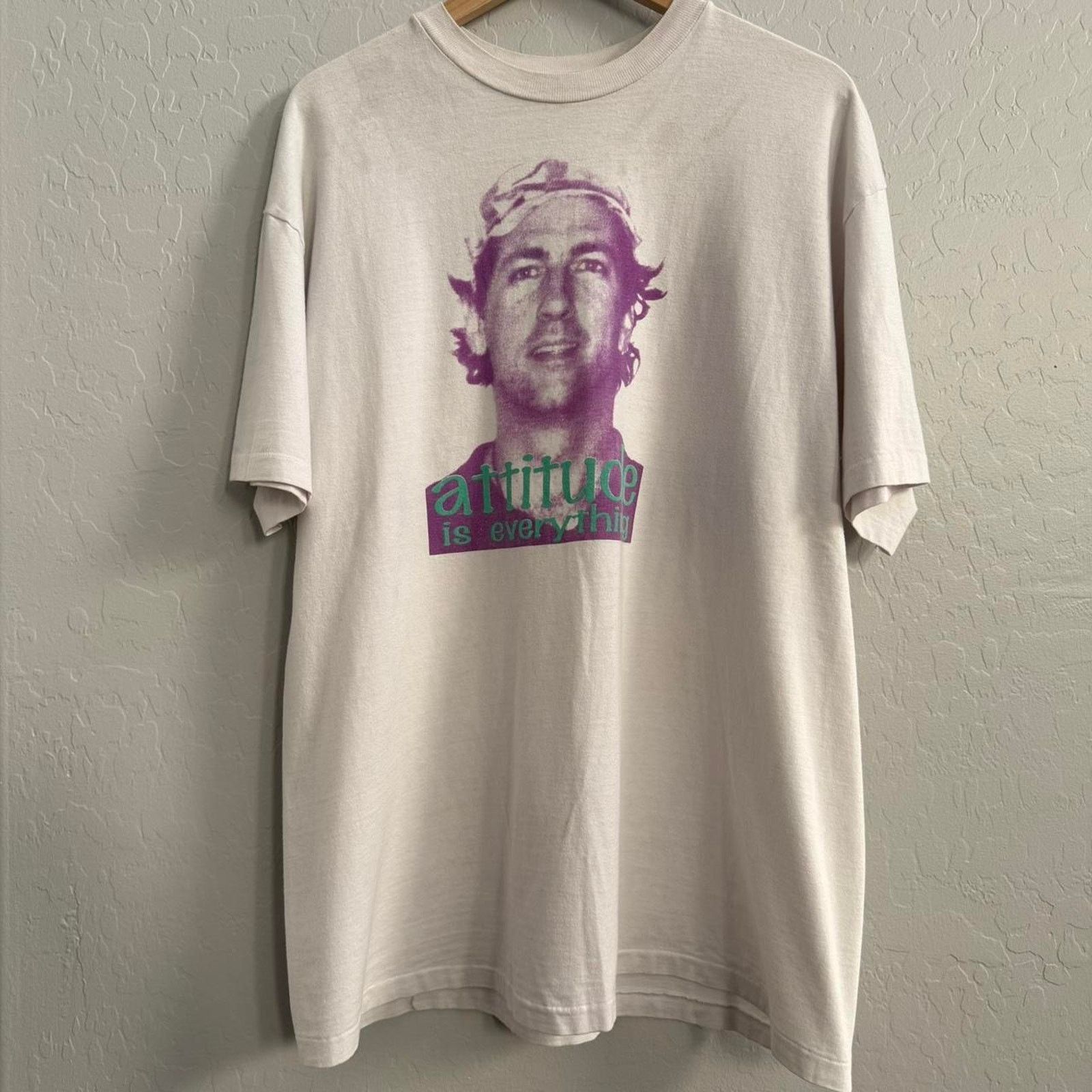Other Vintage 90s attitude is everything t-shirt Size US XL / EU 56 / 4 - 1 Thumbnail