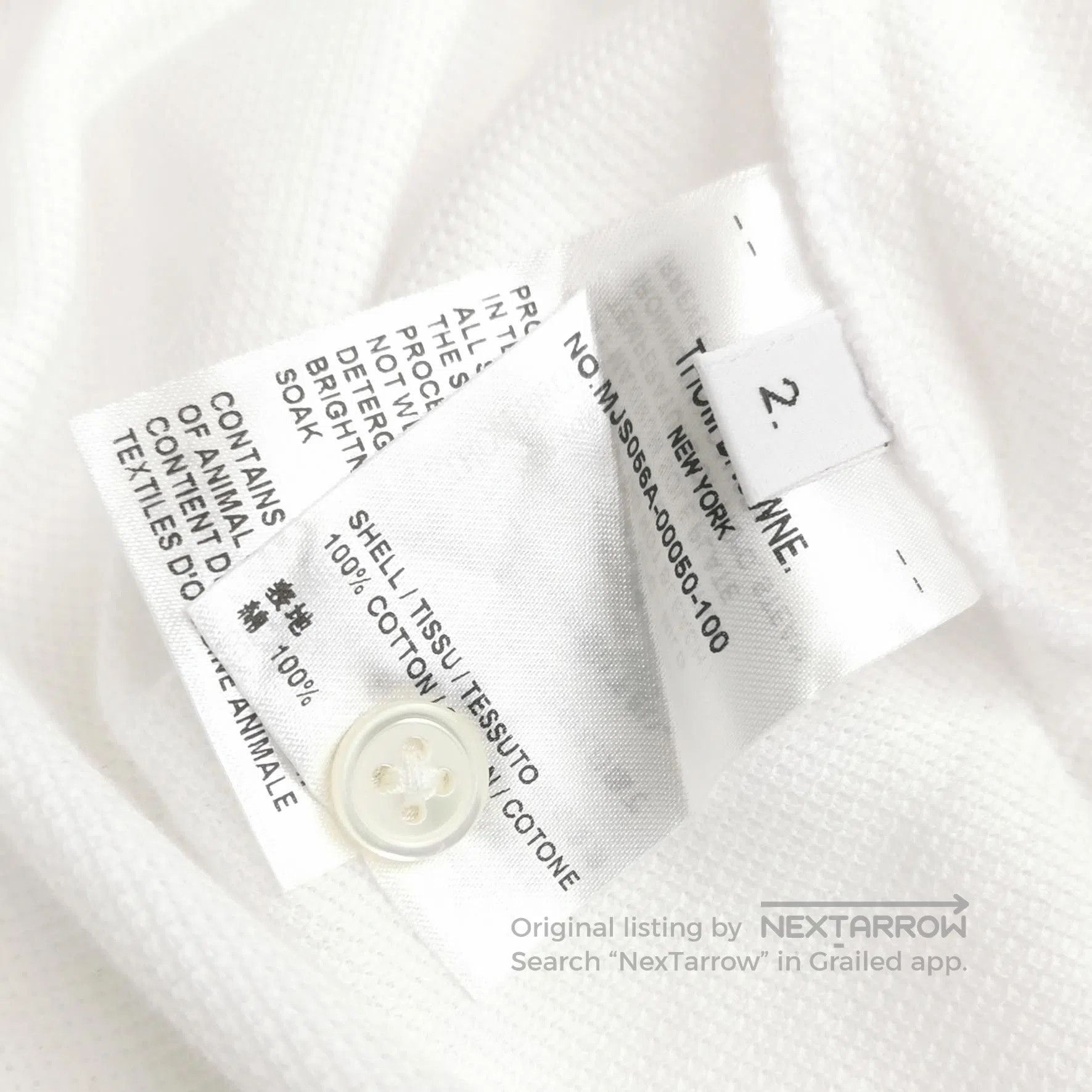 Thom Browne Thom Browne Cotton Contrast Stripe Crew Neck T-Shirt. Size US M / EU 48-50 / 2 - 2 Thumbnail