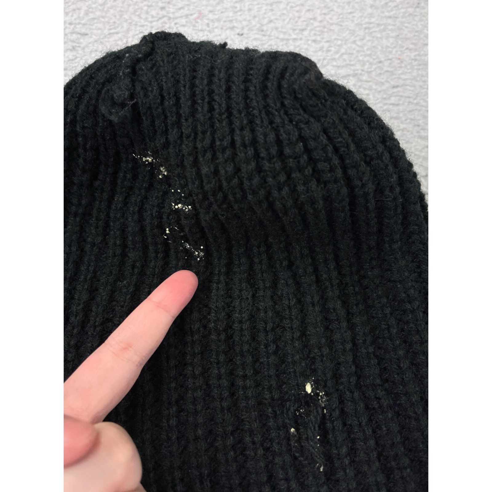 Vintage BEANIE TOQUE Adult One Size Black Knit Ribbed Acrylic Winter Ski Hat Mens Sized Beanie Men Black 1 Size Knit Ski Theme Size ONE SIZE - 5 Thumbnail