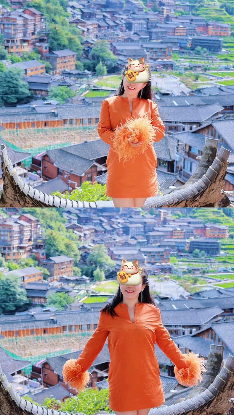Valentino Valentino Hermès orange feather ostrich feather dress Size M / US 6-8 / IT 42-44 - 2 Thumbnail