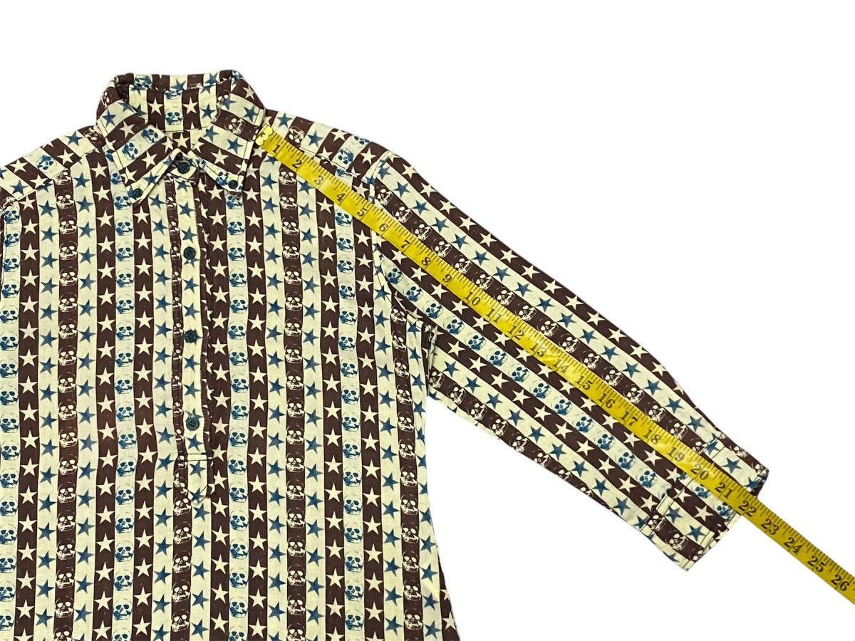 Hysteric Glamour × Japanese Brand Hysteric Glamour Skull Fullprint Haif Button Ups Size S / US 4 / IT 40 - 18 Thumbnail