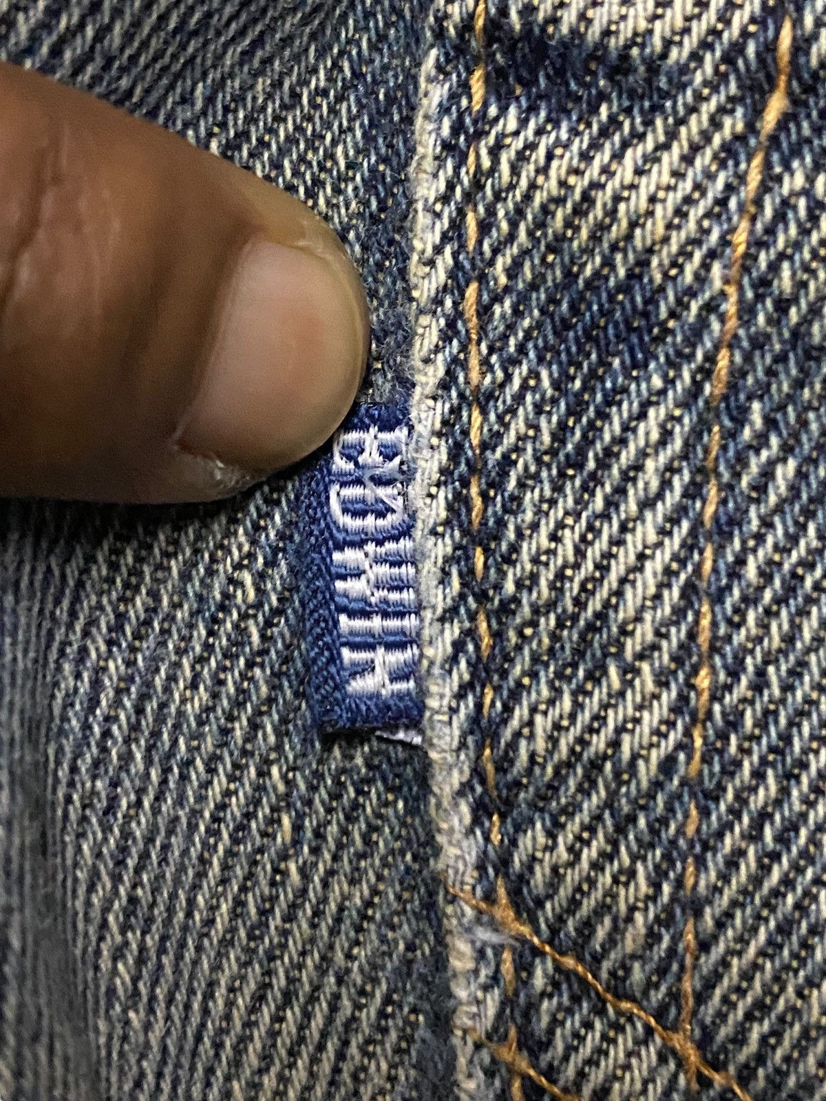 Japanese Brand Vintage Edwin E603R Japan Mud Wash Distressed Loose Jeans Size US 30 / EU 46 - 11 Thumbnail