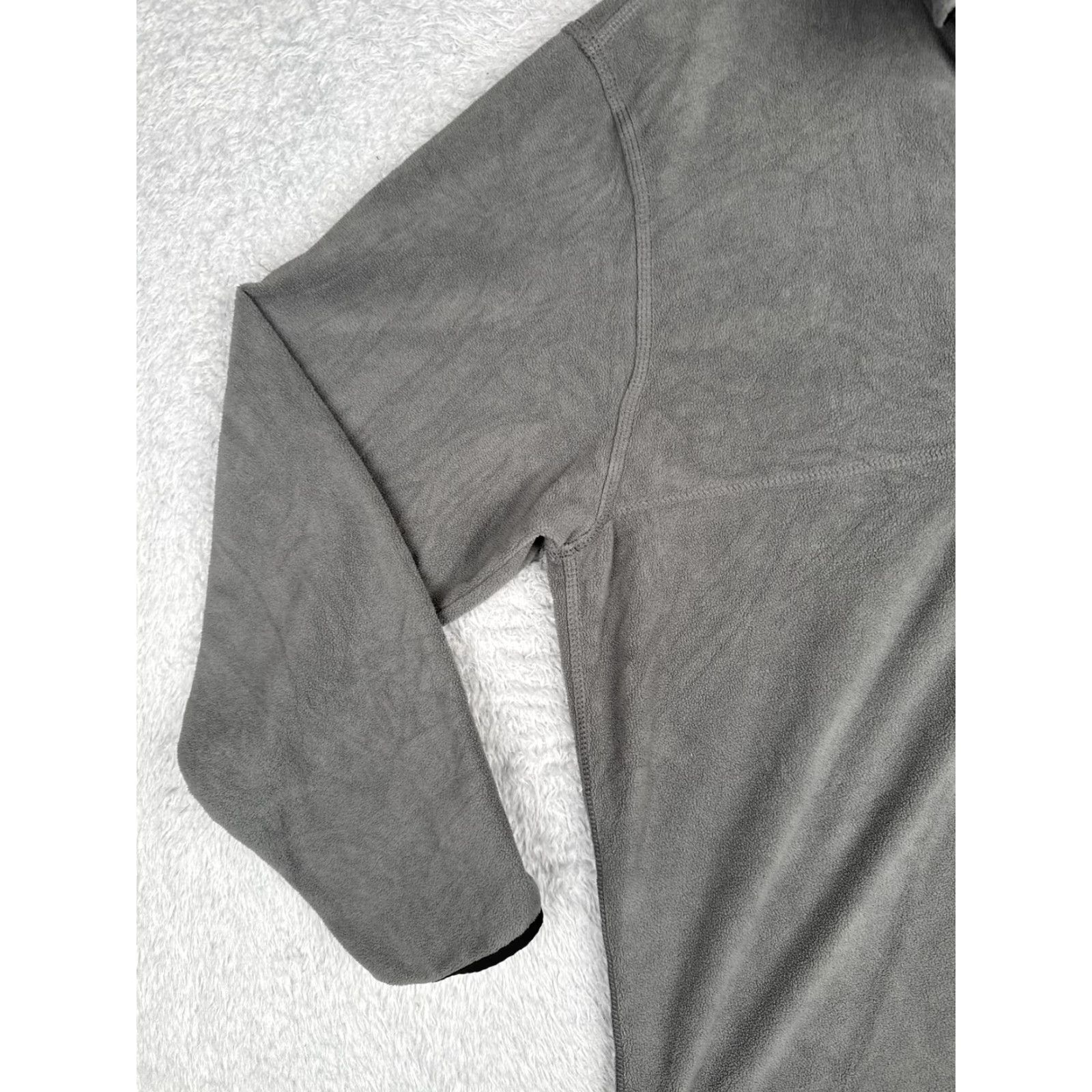 Timberland Timberland Pullover Mens XL Gray Fleece Quarter Zip Chest Pocket Outdoor READ Size US XL / EU 56 / 4 - 3 Thumbnail
