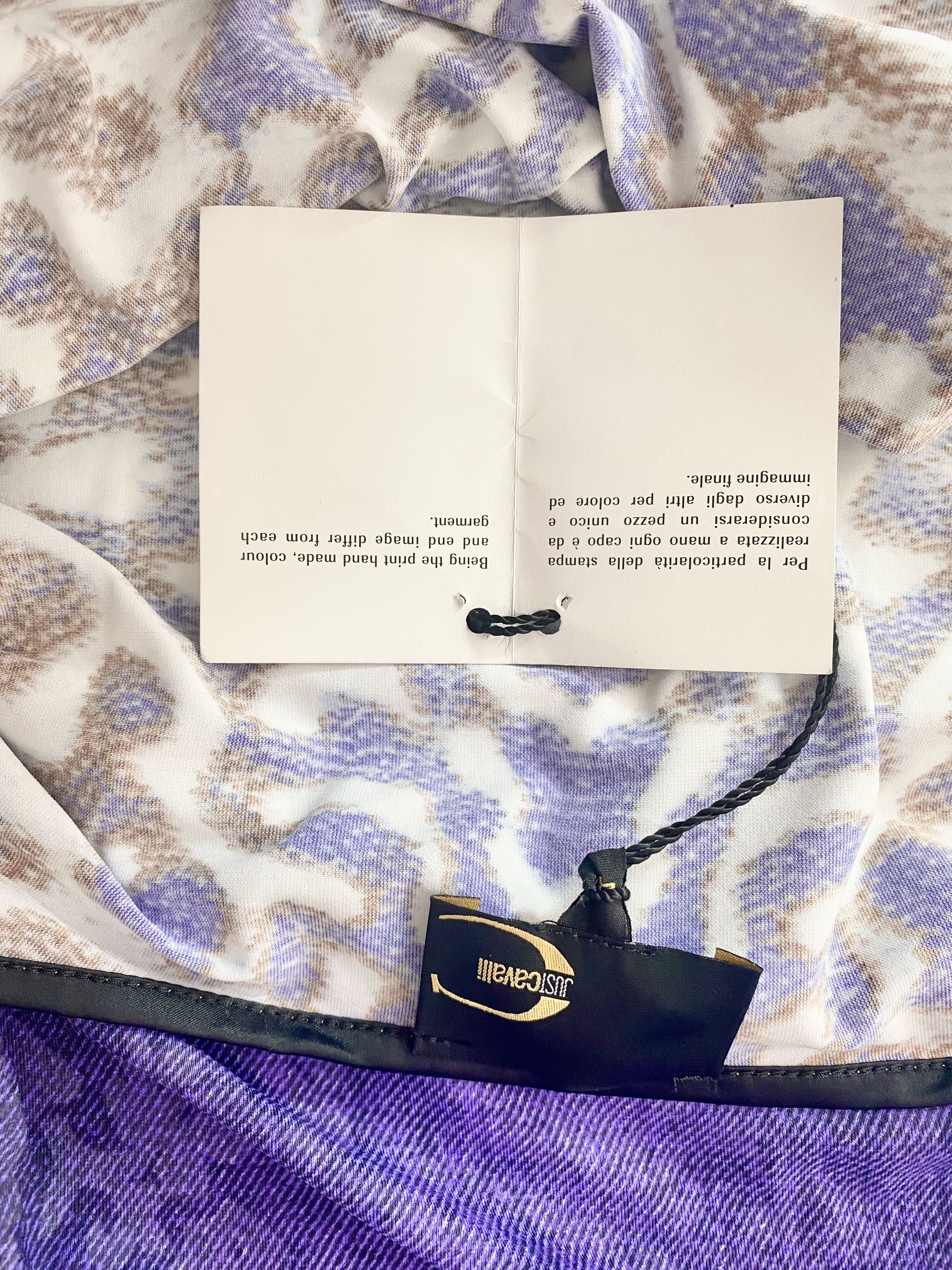 Just Cavalli Just Cavalli - Purple / Animal Print Asymmetrical Dress Size S / US 4 / IT 40 - 8 Thumbnail