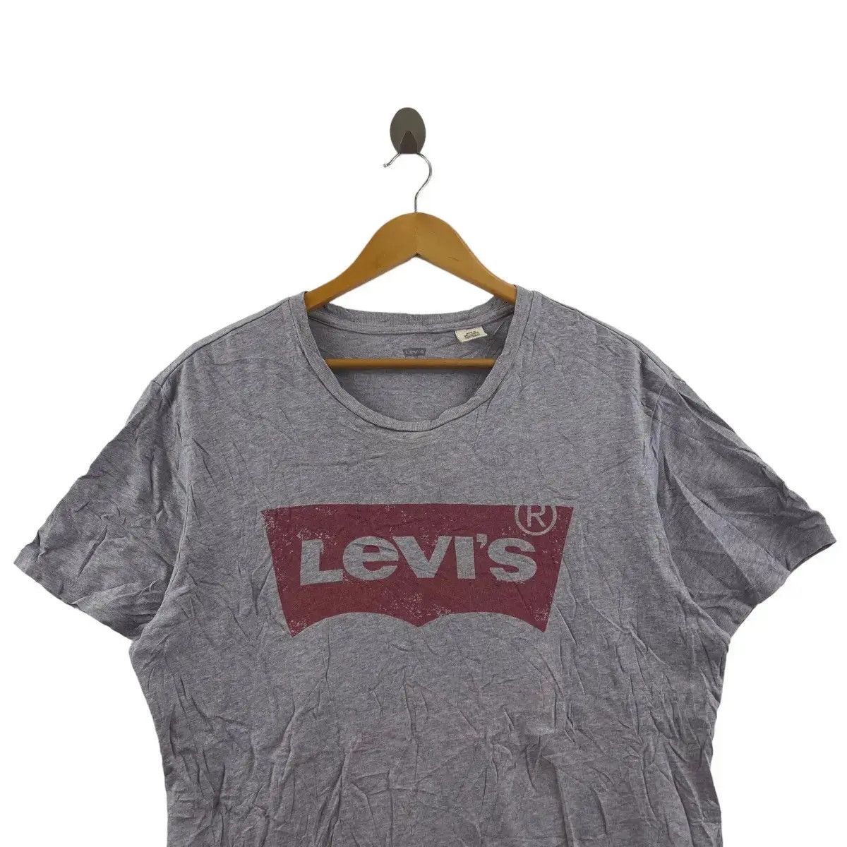 Levi's LEVIS STRAUSS LEVI’S Stock Logo Gray Tee Shirt Top Size L / US 10 / IT 46 - 2 Thumbnail