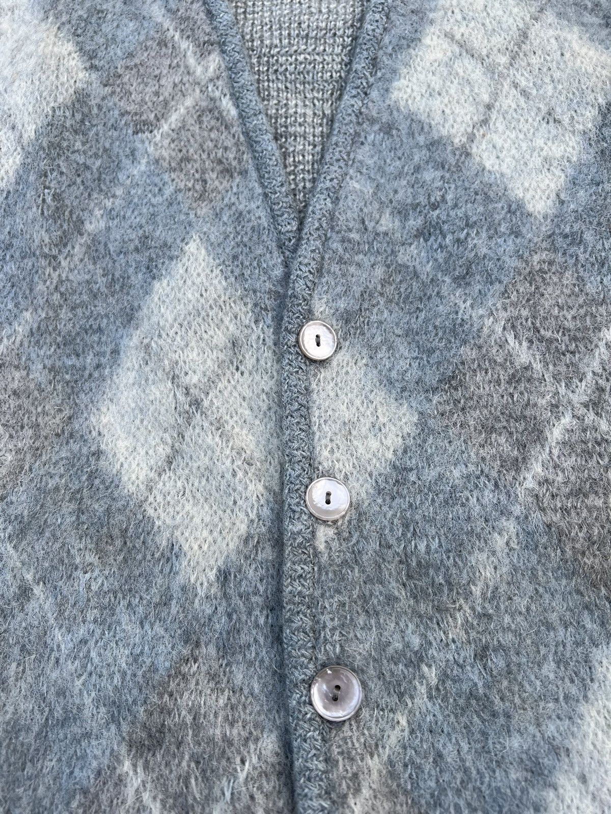 Vintage Young Breed By Revere Mens M Cardigan Mohair Wool Sweater Size US M / EU 48-50 / 2 - 2 Thumbnail