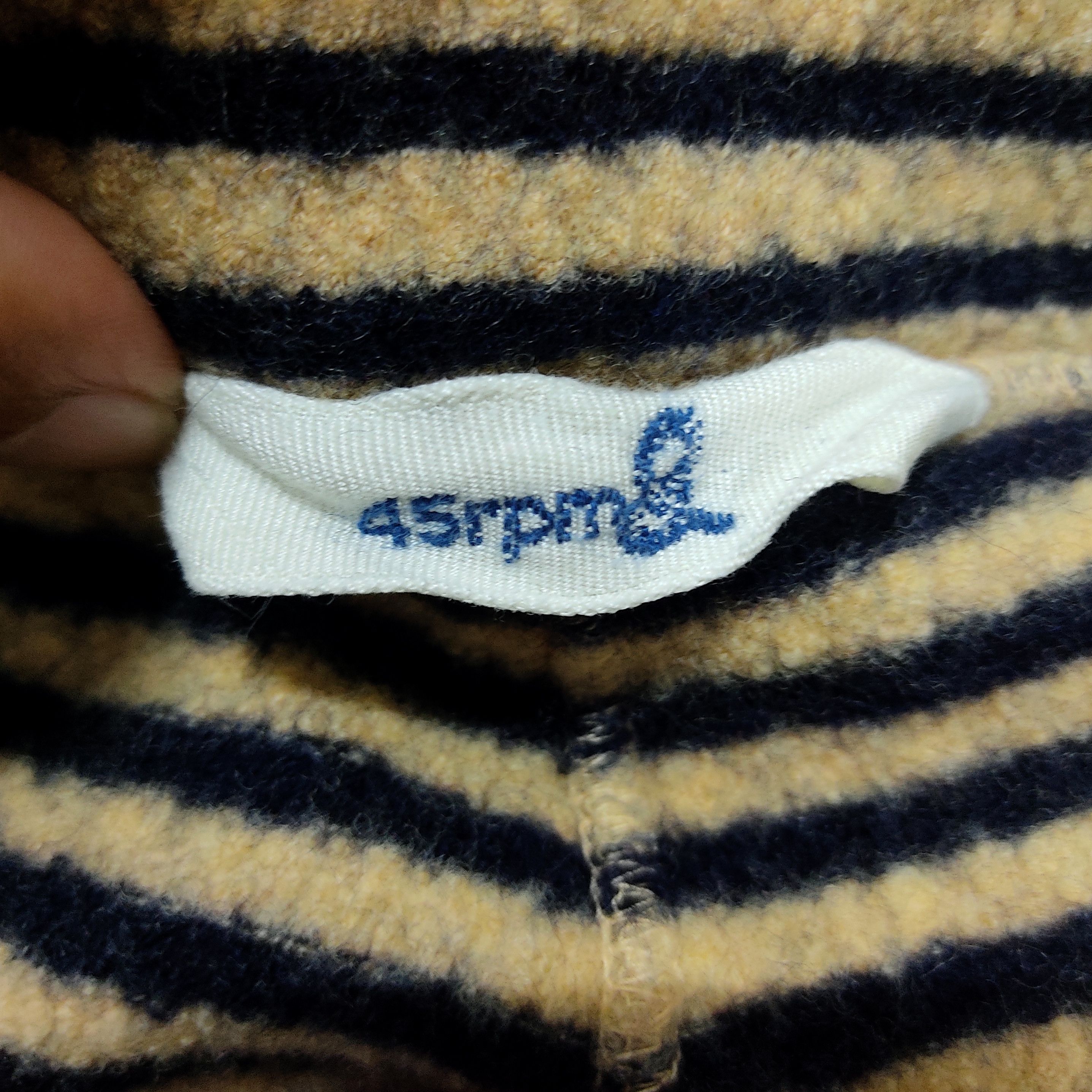 45rpm 45rpm Striped Fleece Wool Flare Cropped Pants Size 30" / US 8 / IT 44 - 5 Thumbnail