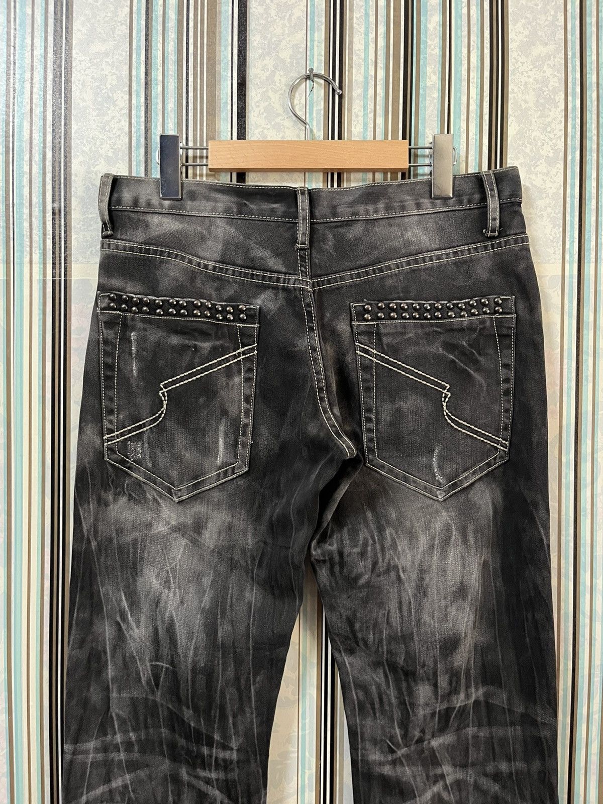 semanticdesign 1990s flared smoked wash stud #I2 Size US 30 / EU 46 - 4 Thumbnail