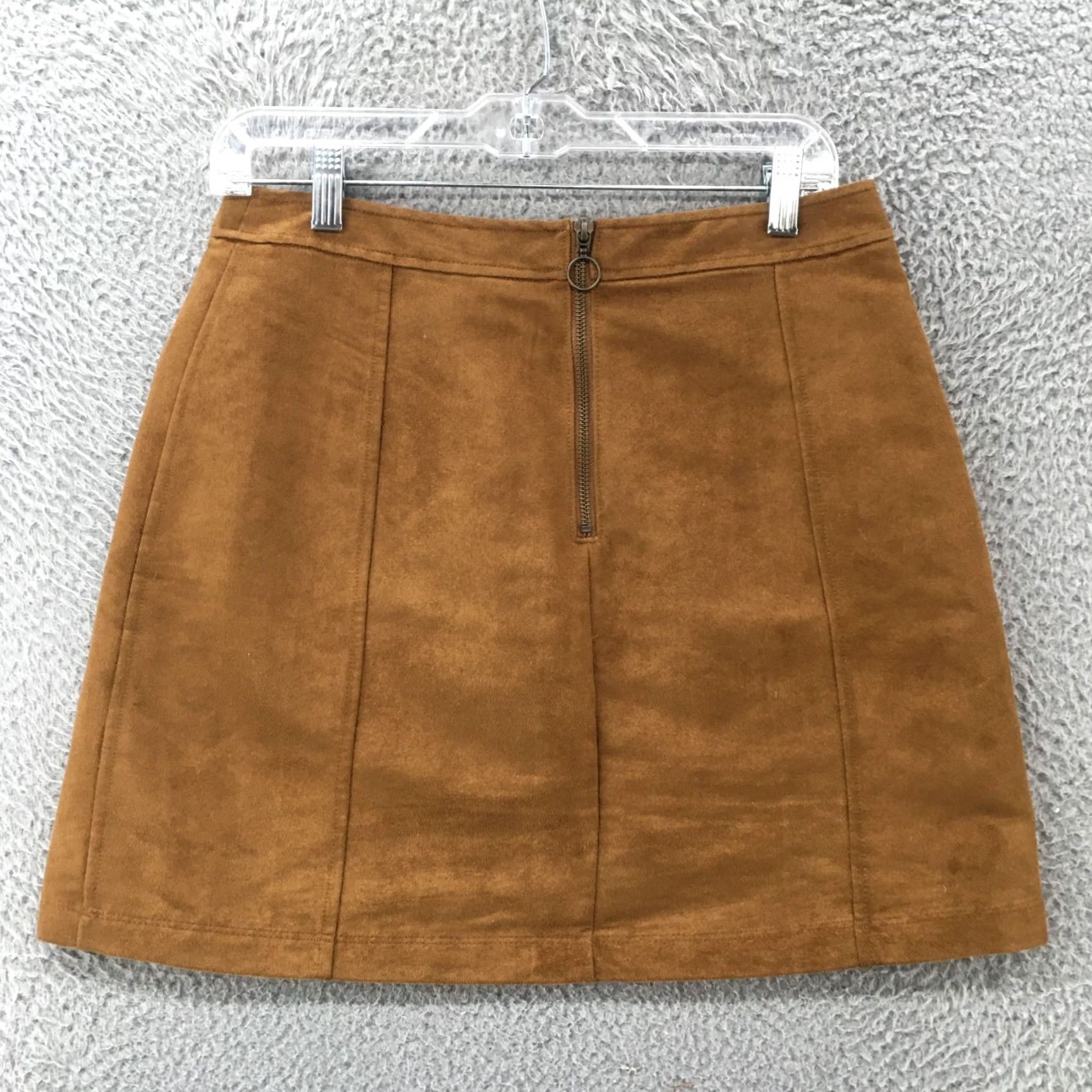 Old Navy Old Navy Skirt Womens 6 A-Line Mini Brown Front Pockets Zip Back Casual Mid Rise- Denim, Polyester, Short Skirt, Regular Size 6 Womens Size 28" / US 6 / IT 42 - 5 Thumbnail
