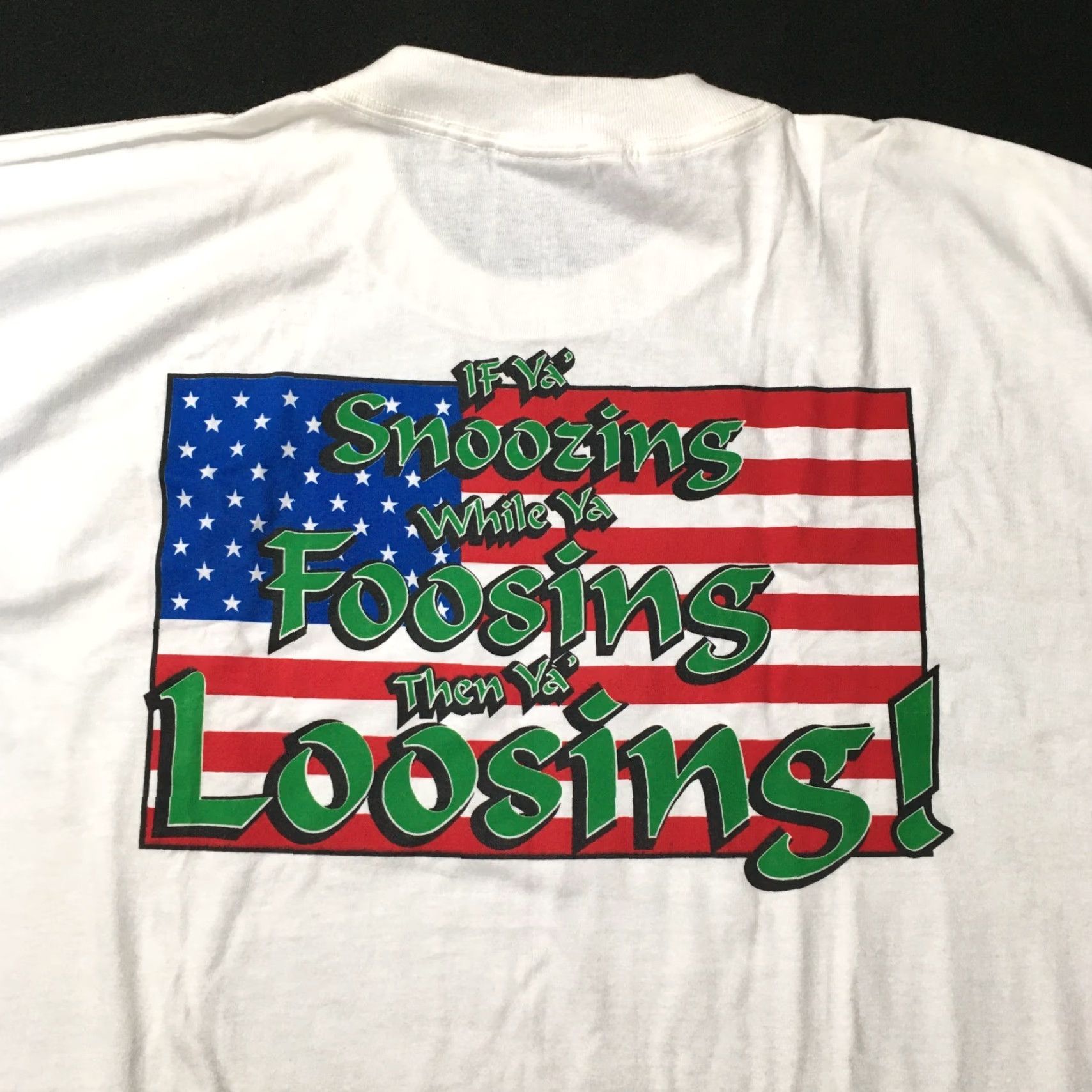 Vintage VINTAGE Allsport Shirt Men's XL White 1990s 90s USA Graphic Print Crew Neck Short Sleeve T-Shirt Size US L / EU 52-54 / 3 - 2 Thumbnail