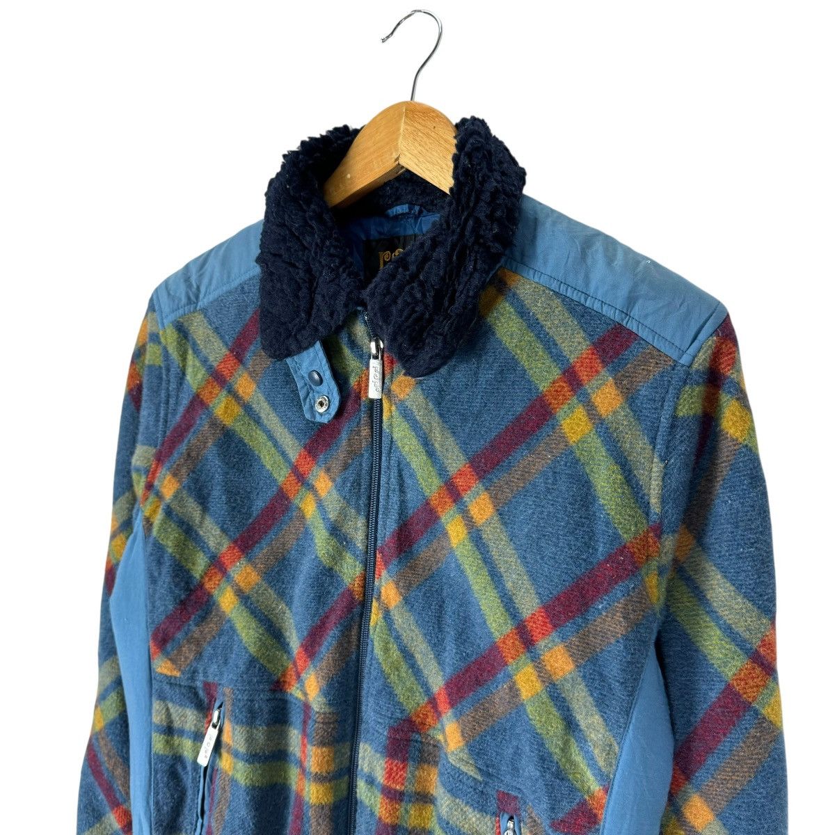 Japanese Brand ☀️POP ENGLAND SHADOW PLAIDS BOMBER JACKET Size S / US 4 / IT 40 - 8 Thumbnail